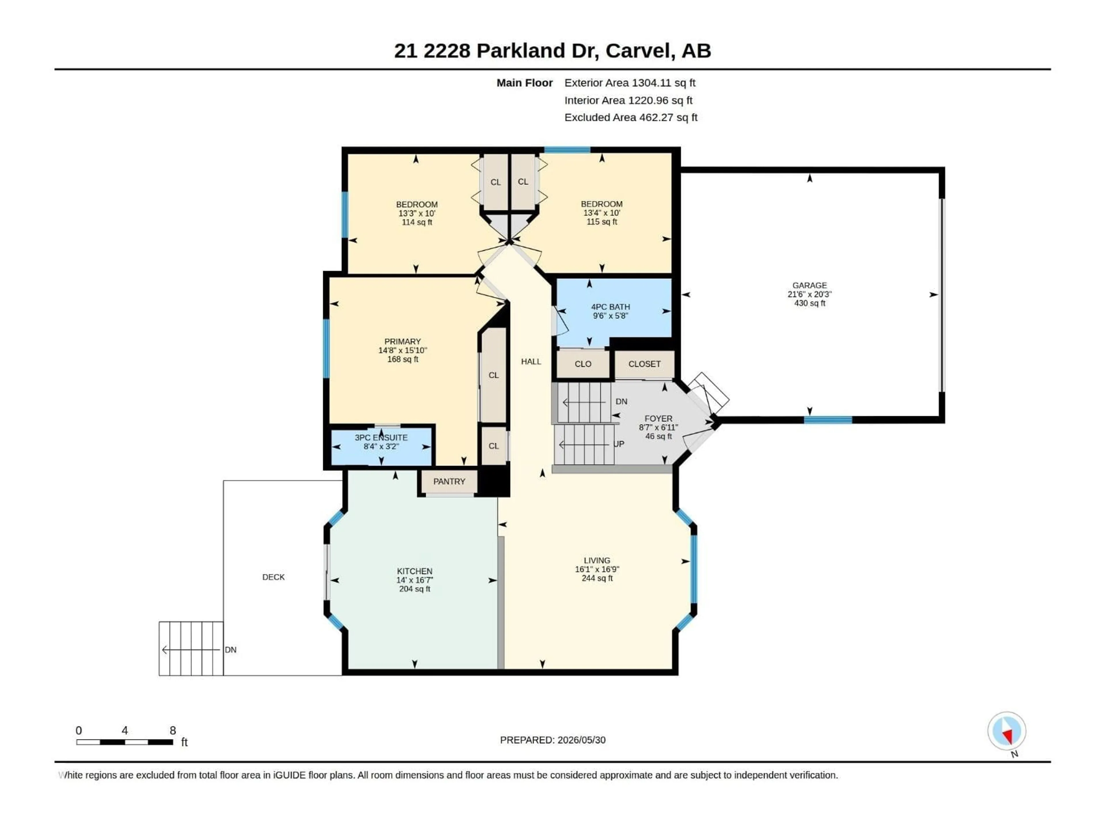 Floor plan for #21 - 2228 PARKLAND DR, Rural Parkland County Alberta T7Y2L2