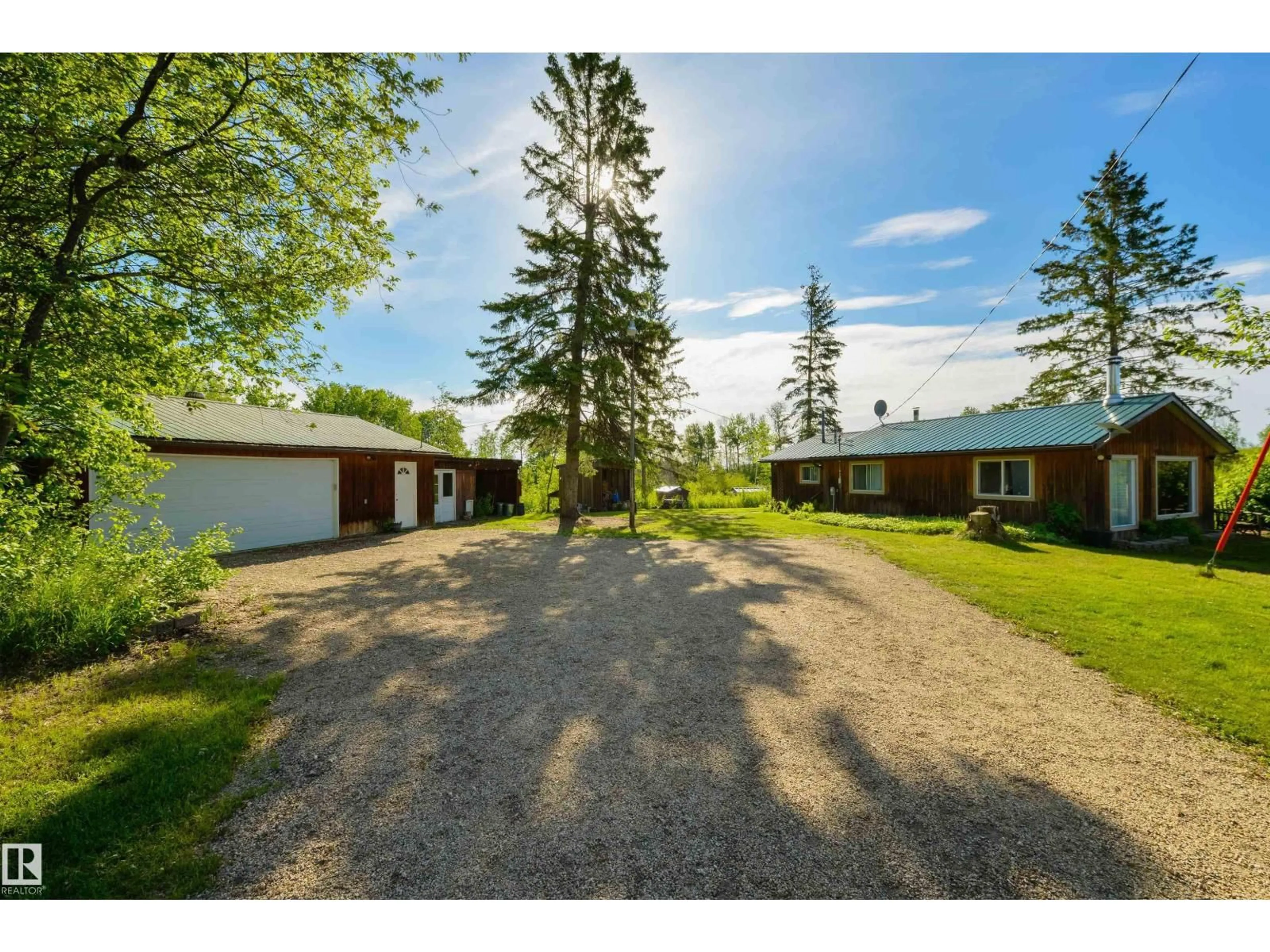 A pic from outside/outdoor area/front of a property/back of a property/a pic from drone, street for 52309 RGE ROAD 22, Rural Parkland County Alberta T7Y2J2