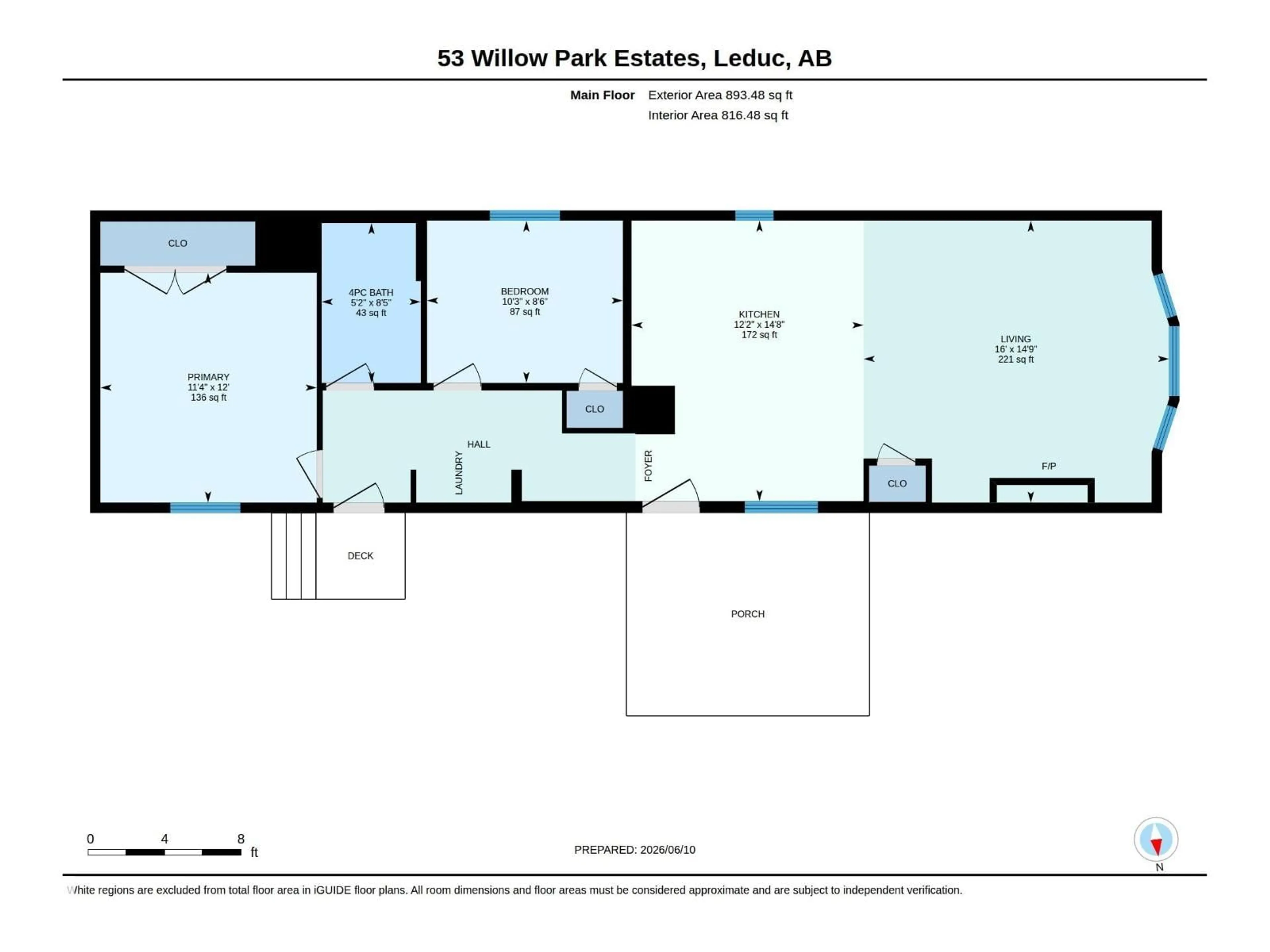 Floor plan for 53 WILLOW PARK ES, Leduc Alberta T9E5R3