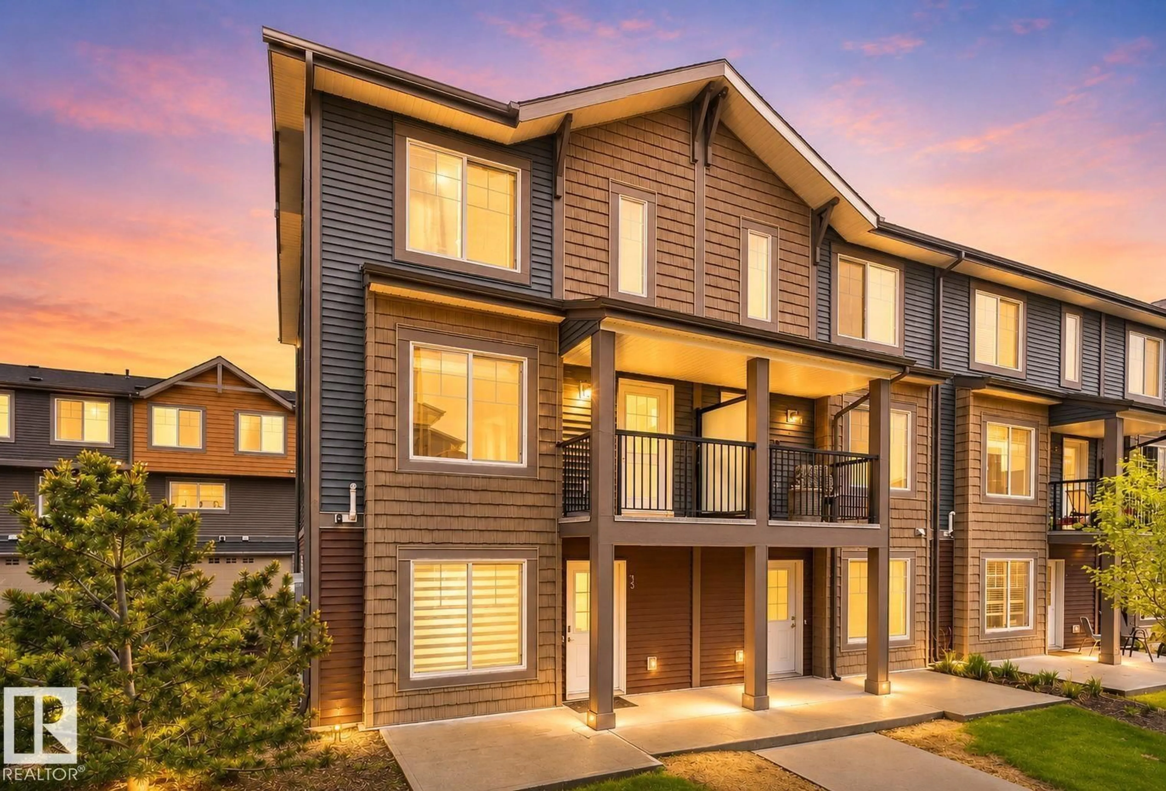 Home with brick exterior material, street for #35 - 3025 151 AV, Edmonton Alberta T5Y3W4