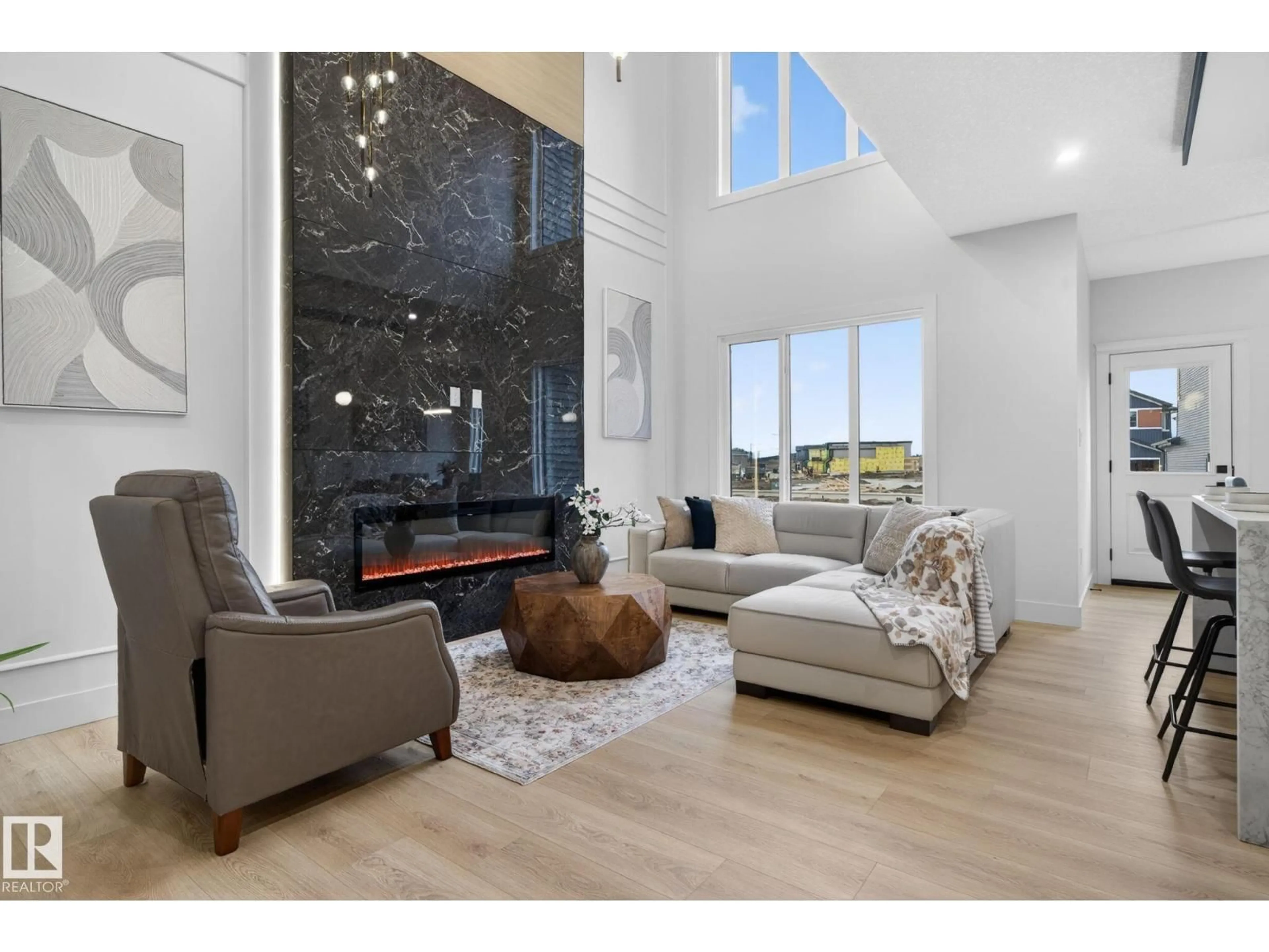 Living room with furniture, unknown for SW - 1707 47 ST, Edmonton Alberta T6X1Y4