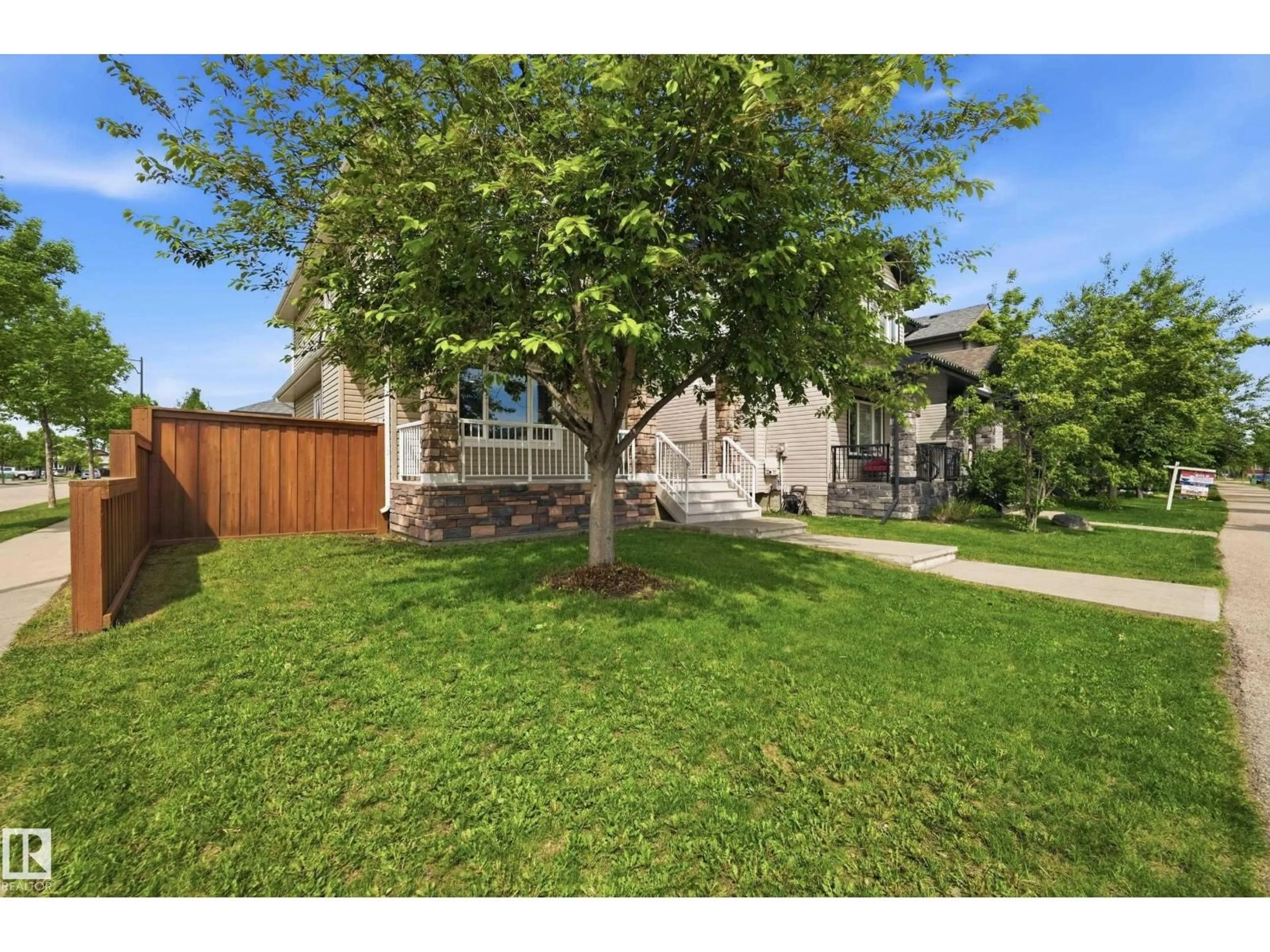 A pic from outside/outdoor area/front of a property/back of a property/a pic from drone, street for 148 ALLARD WY, Fort Saskatchewan Alberta T8L0N4