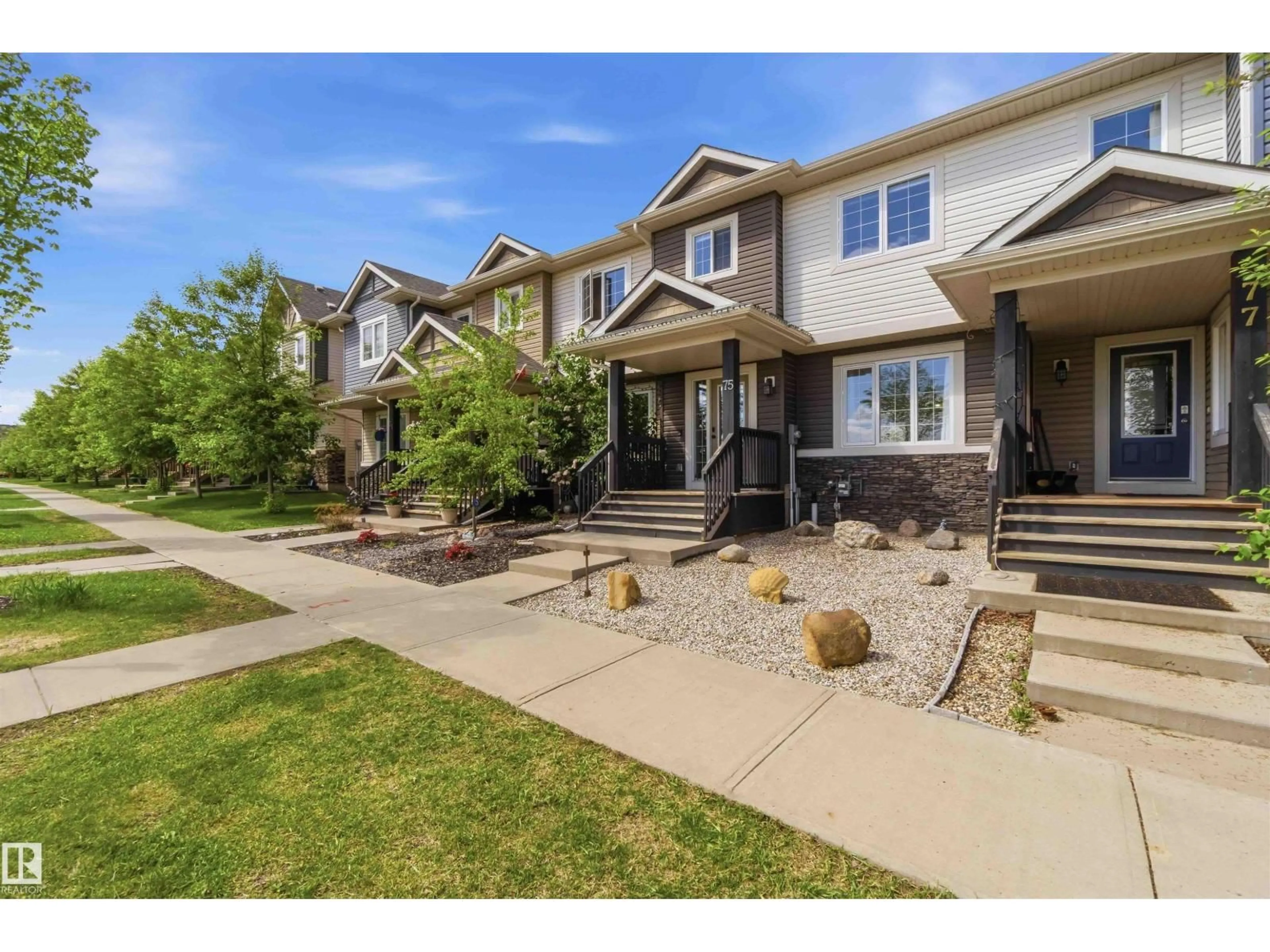 A pic from outside/outdoor area/front of a property/back of a property/a pic from drone, street for 75 HARVEST RIDGE DR, Spruce Grove Alberta T7X0R9