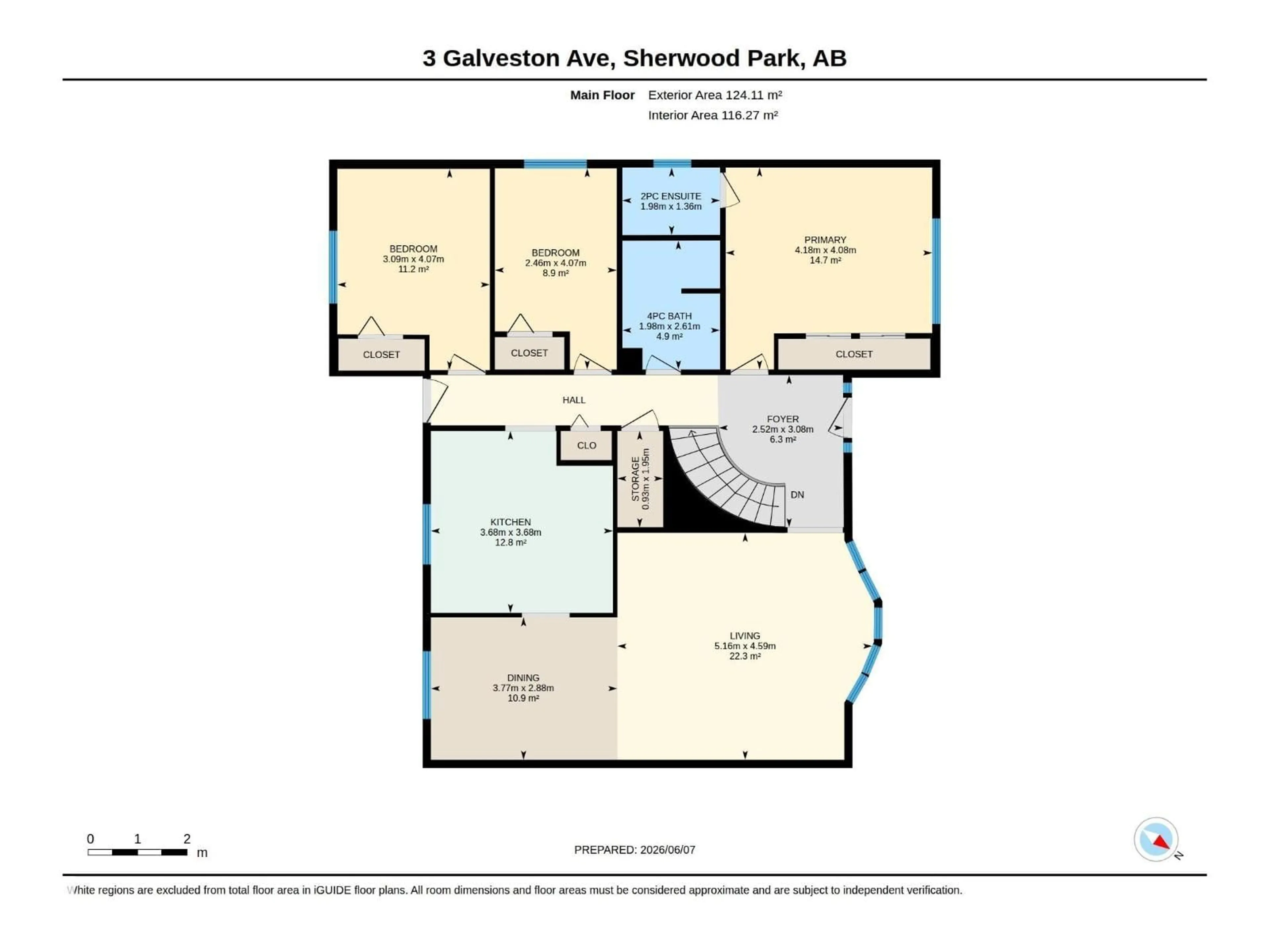 Floor plan for 3 GALVESTON AV, Sherwood Park Alberta T8A2N7