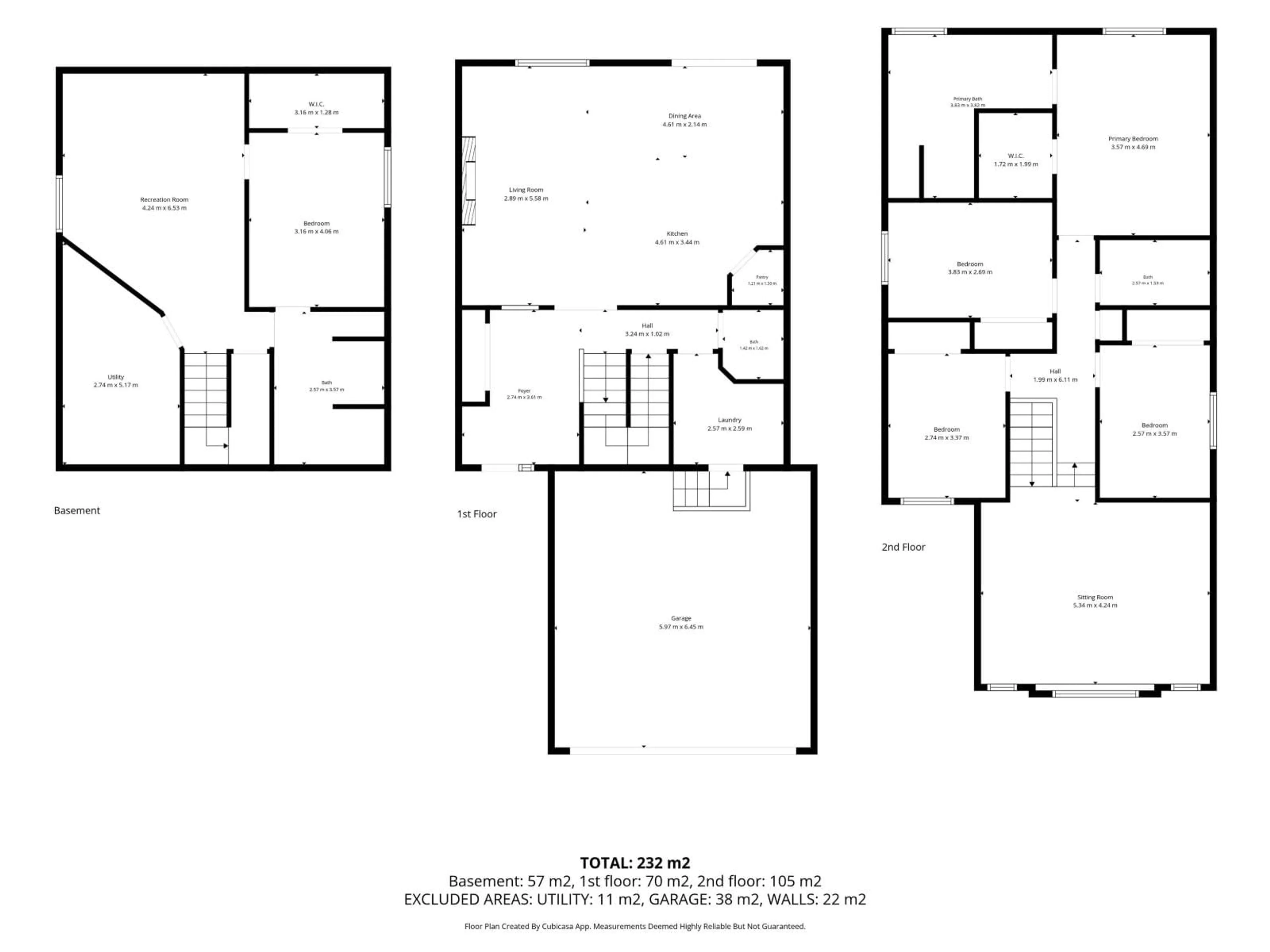 Floor plan for 98 WELLINGTON PL, Fort Saskatchewan Alberta T8L0G3