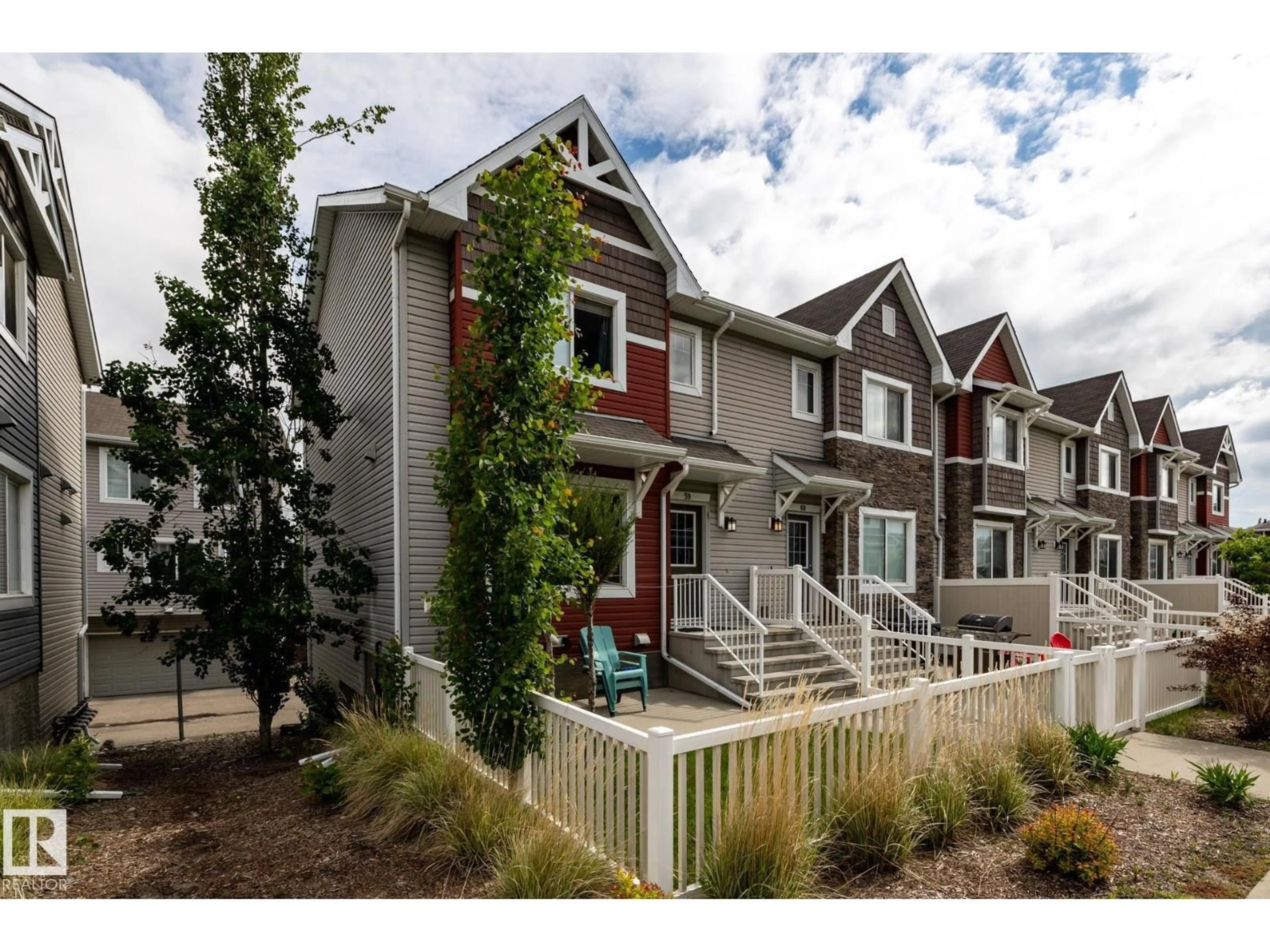 Home with vinyl exterior material, street for #59 - 655 TAMARACK RD, Edmonton Alberta T6T0N4