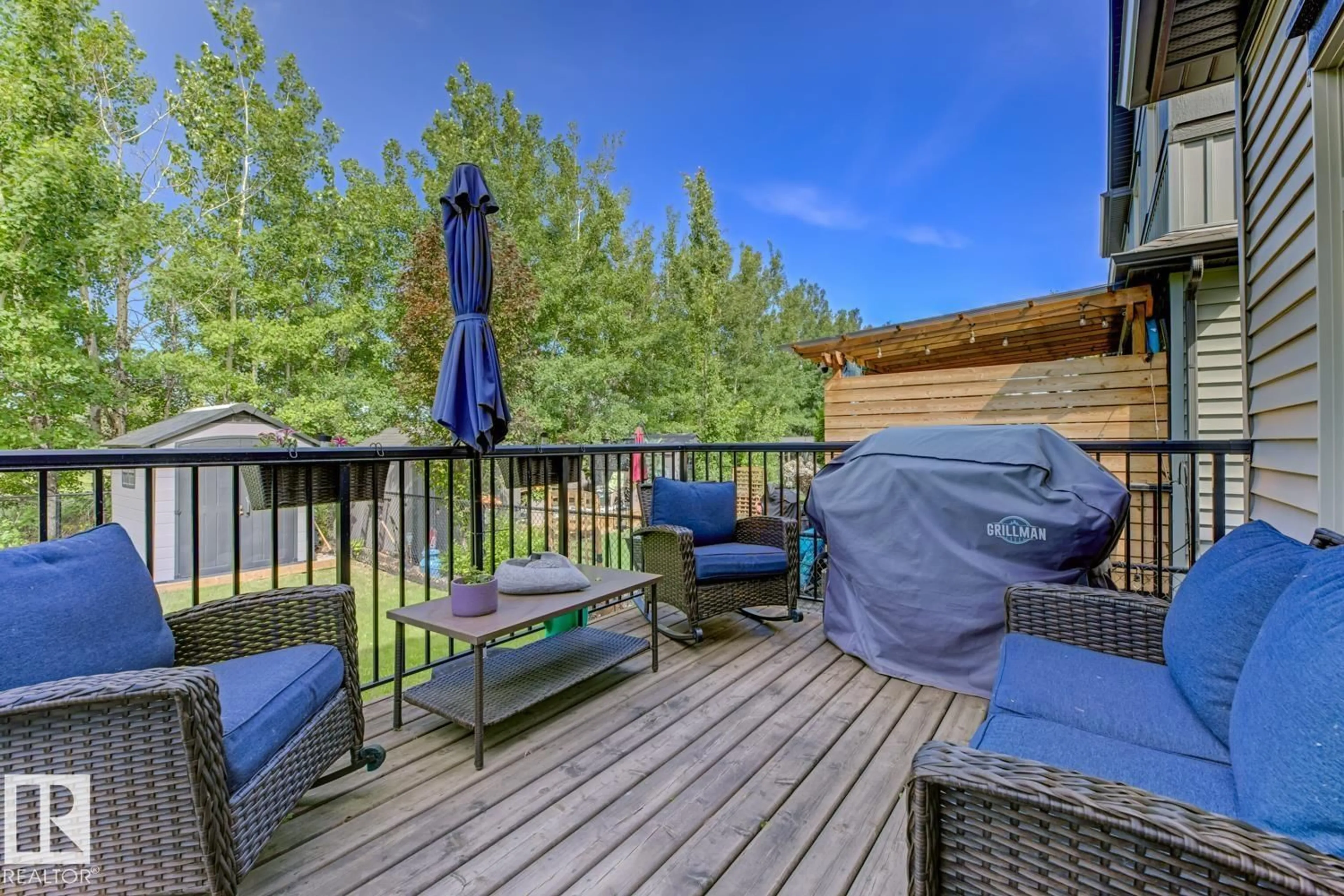 Patio, water/lake/river/ocean view for 39 GREENBURY MR, Spruce Grove Alberta T7X0M1
