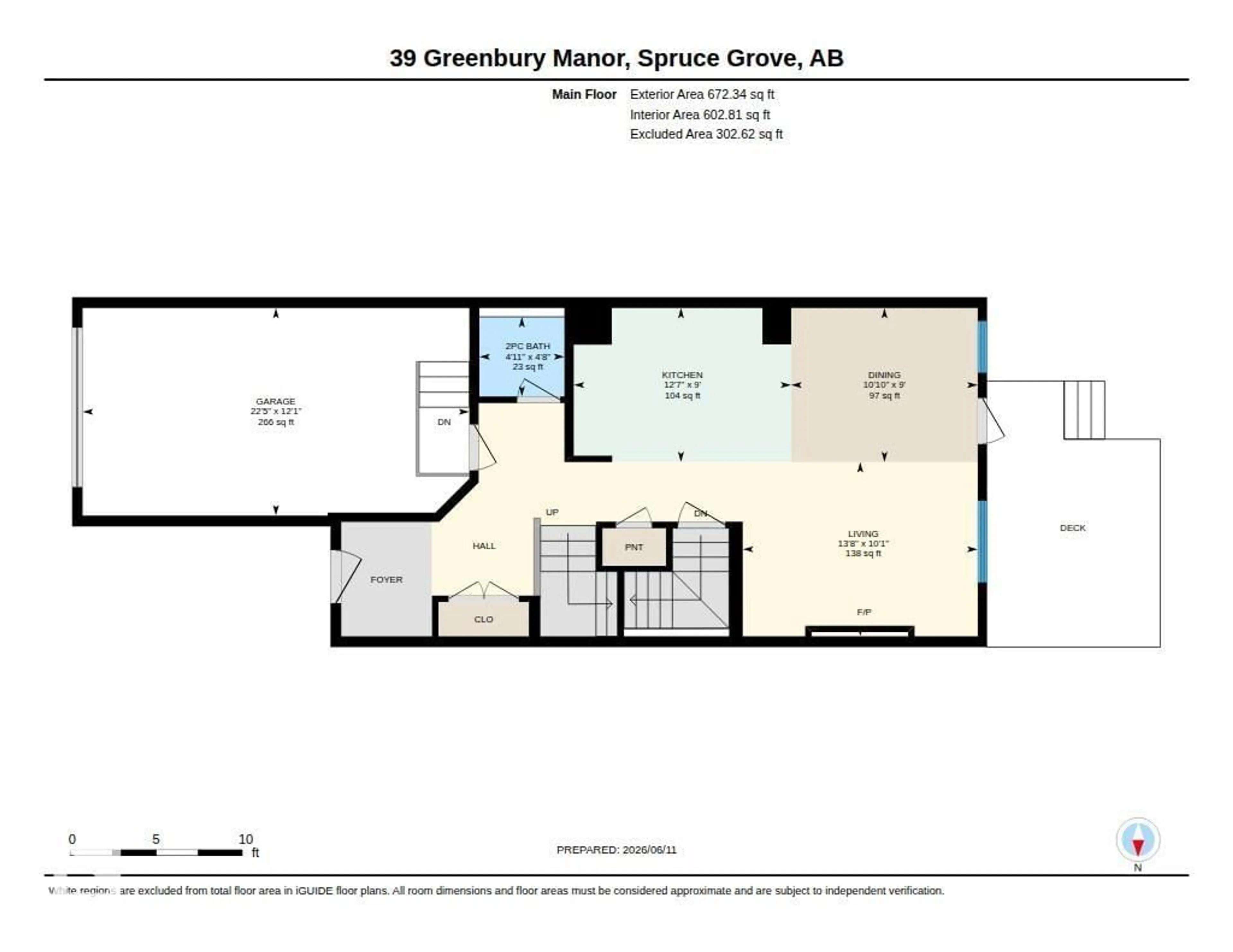Floor plan for 39 GREENBURY MR, Spruce Grove Alberta T7X0M1