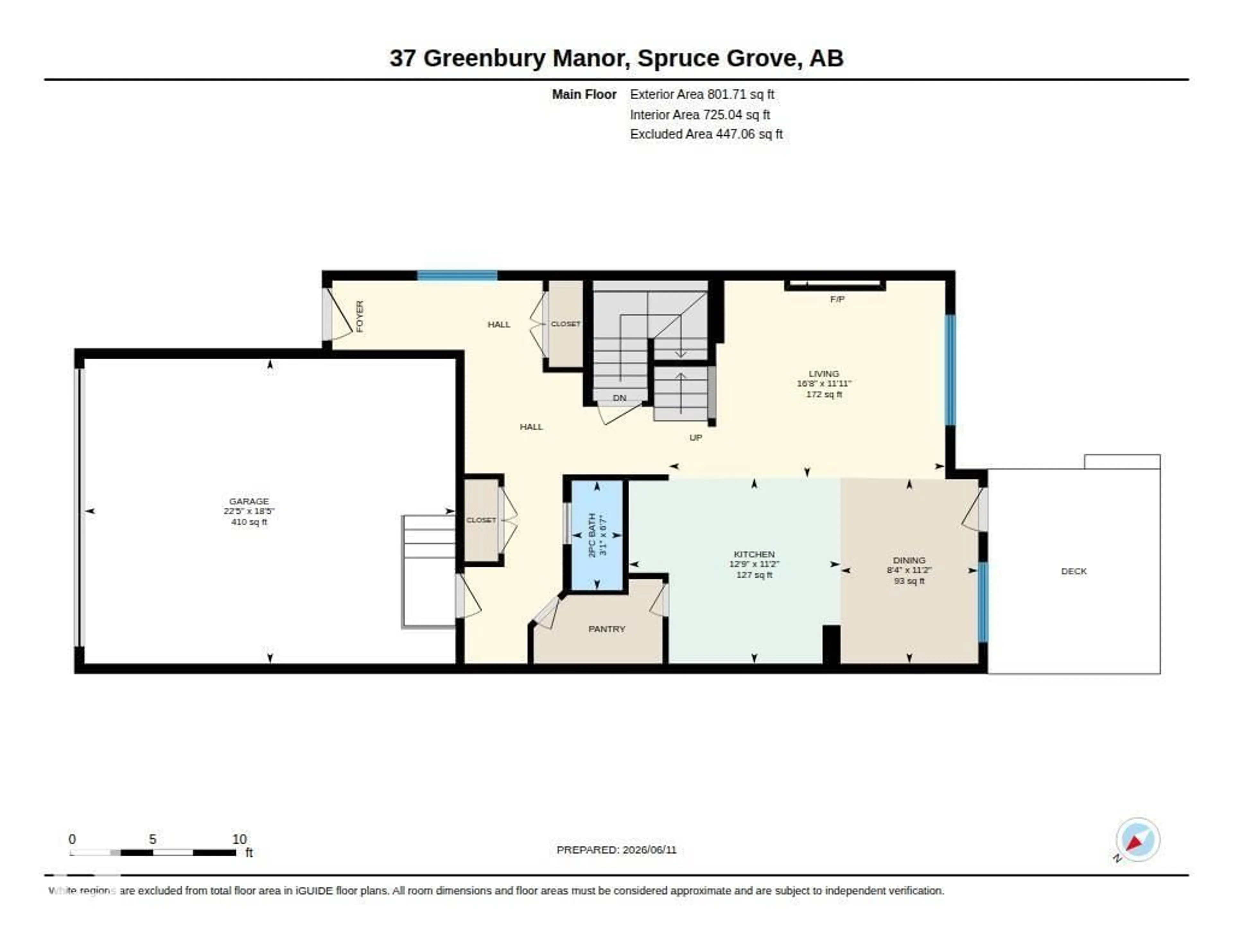 Floor plan for 37 GREENBURY MR, Spruce Grove Alberta T7X0M1