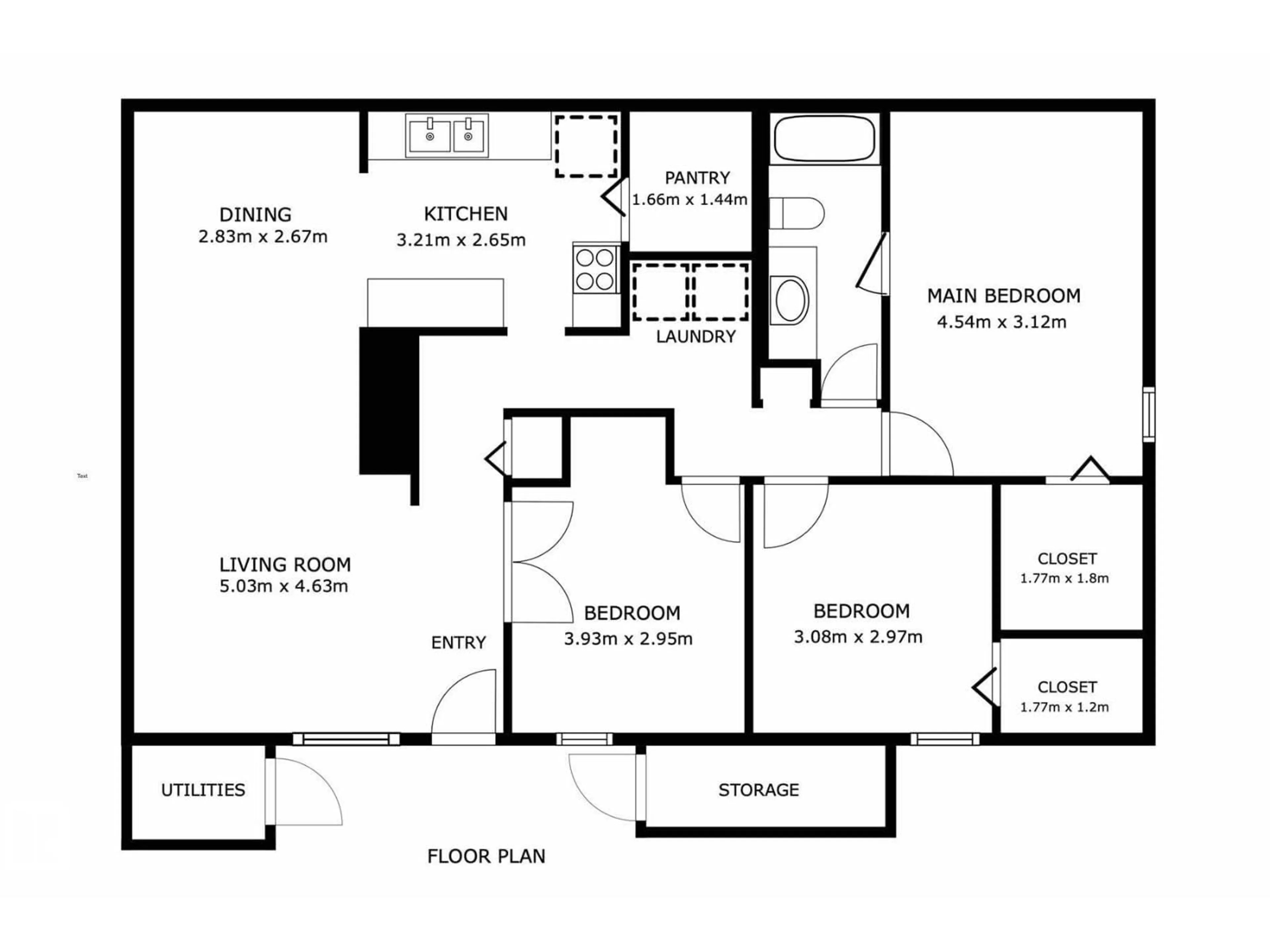 Floor plan for 5816 172 ST NW, Edmonton Alberta T6M1B4