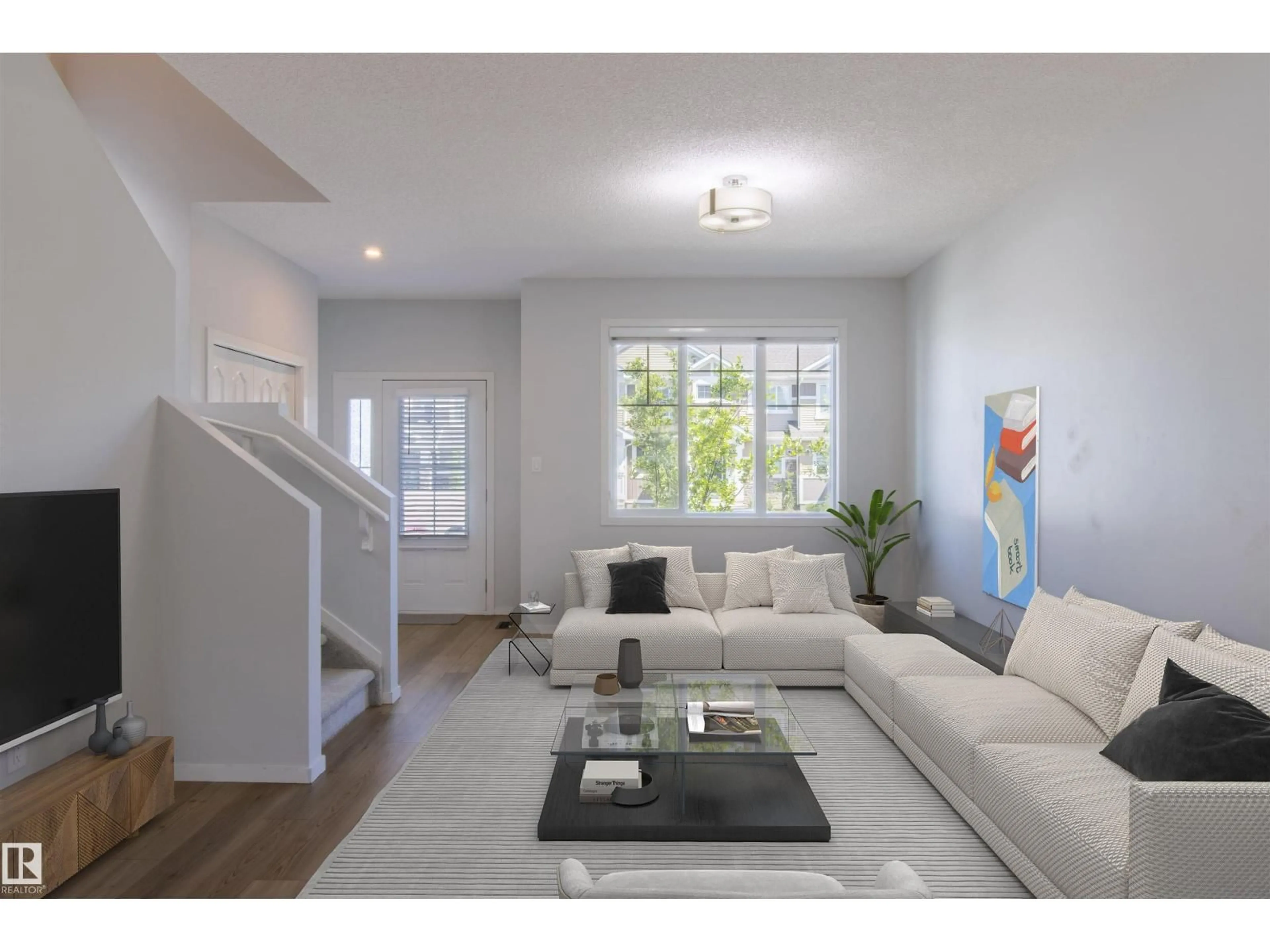 Living room with furniture, unknown for 210 DESROCHERS BV, Edmonton Alberta T6W4N2