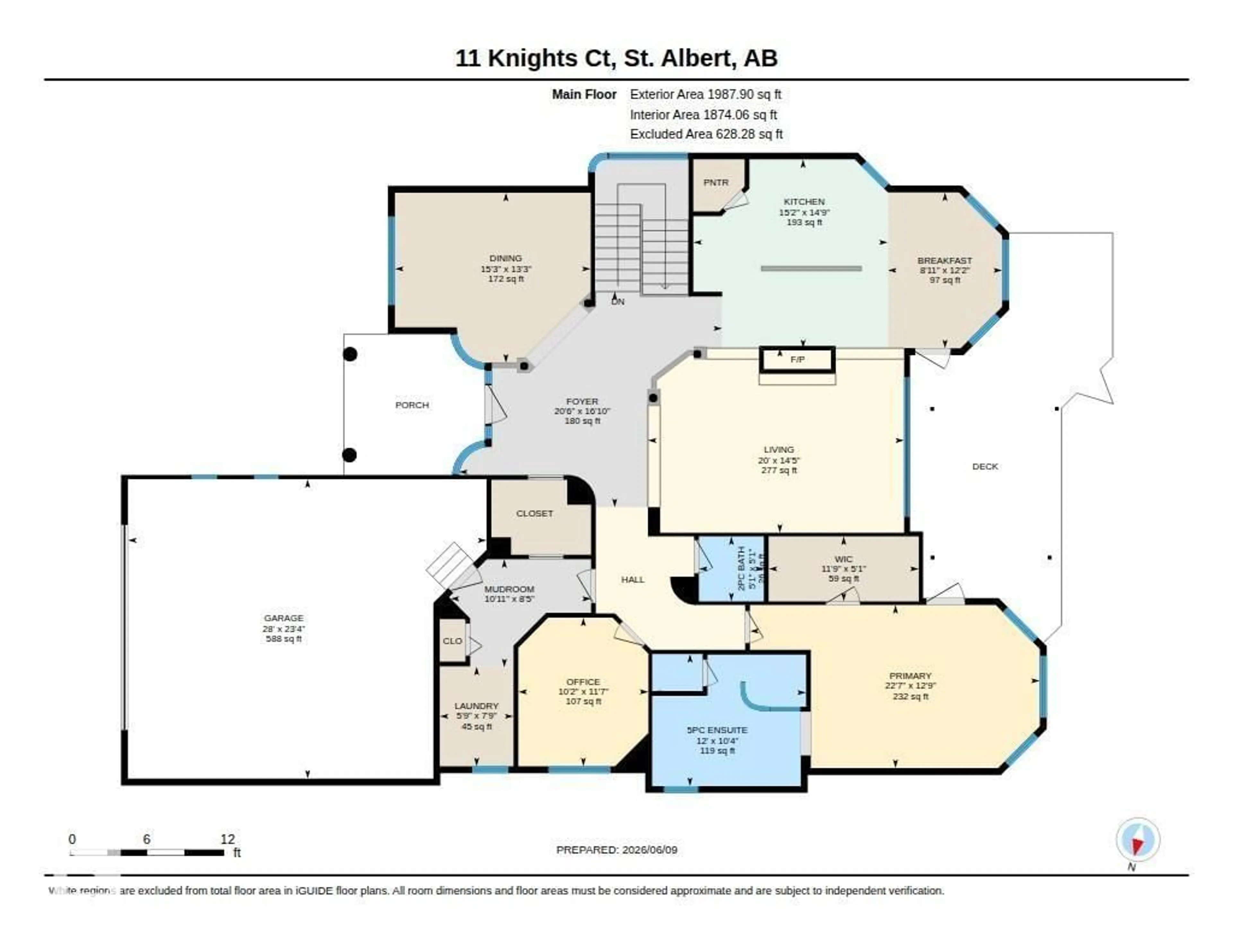 Floor plan for 11 KNIGHTS CO, St. Albert Alberta T8N6S8