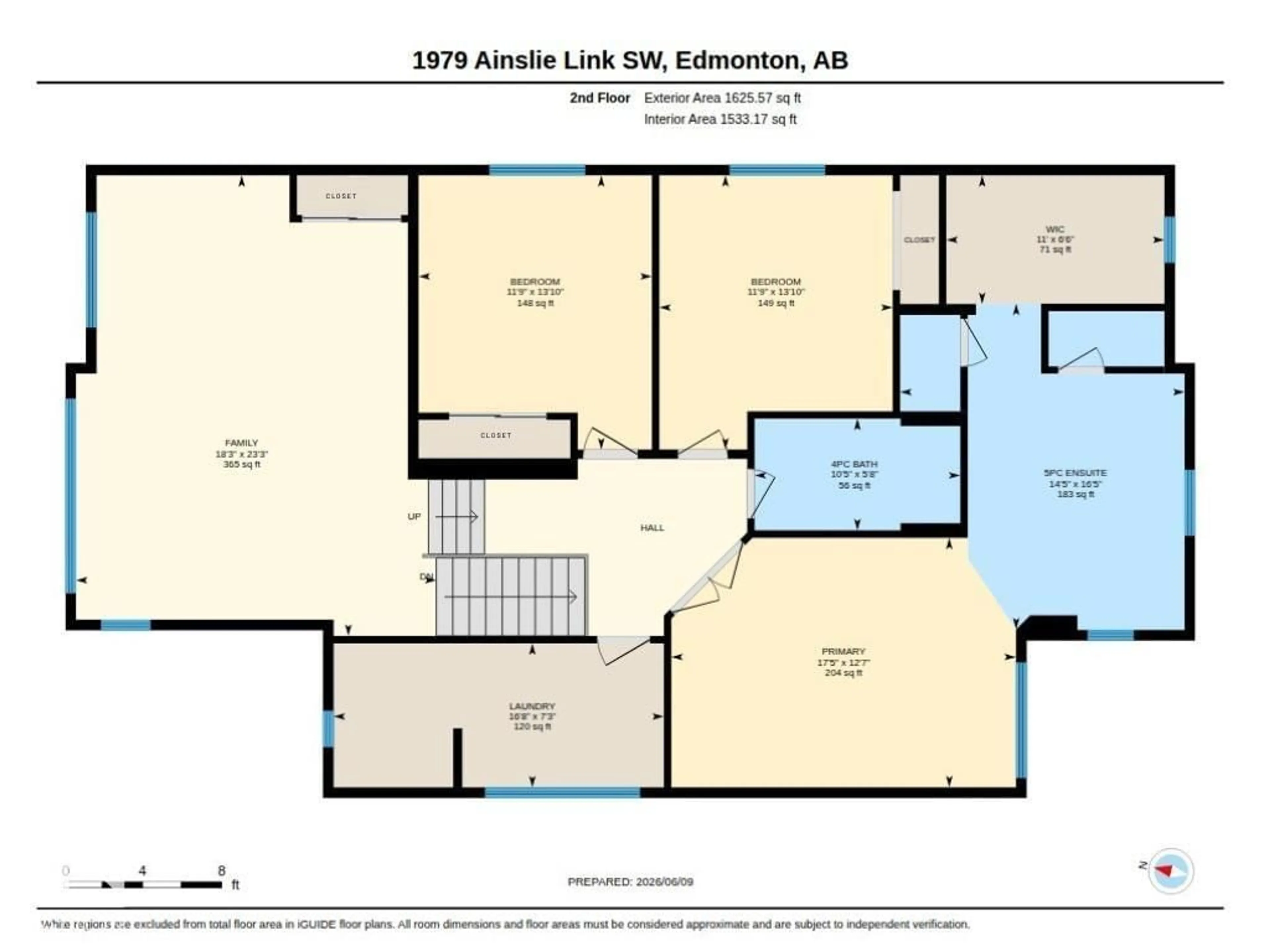 Floor plan for SW - 1979 AINSLIE LI, Edmonton Alberta T6W2M1