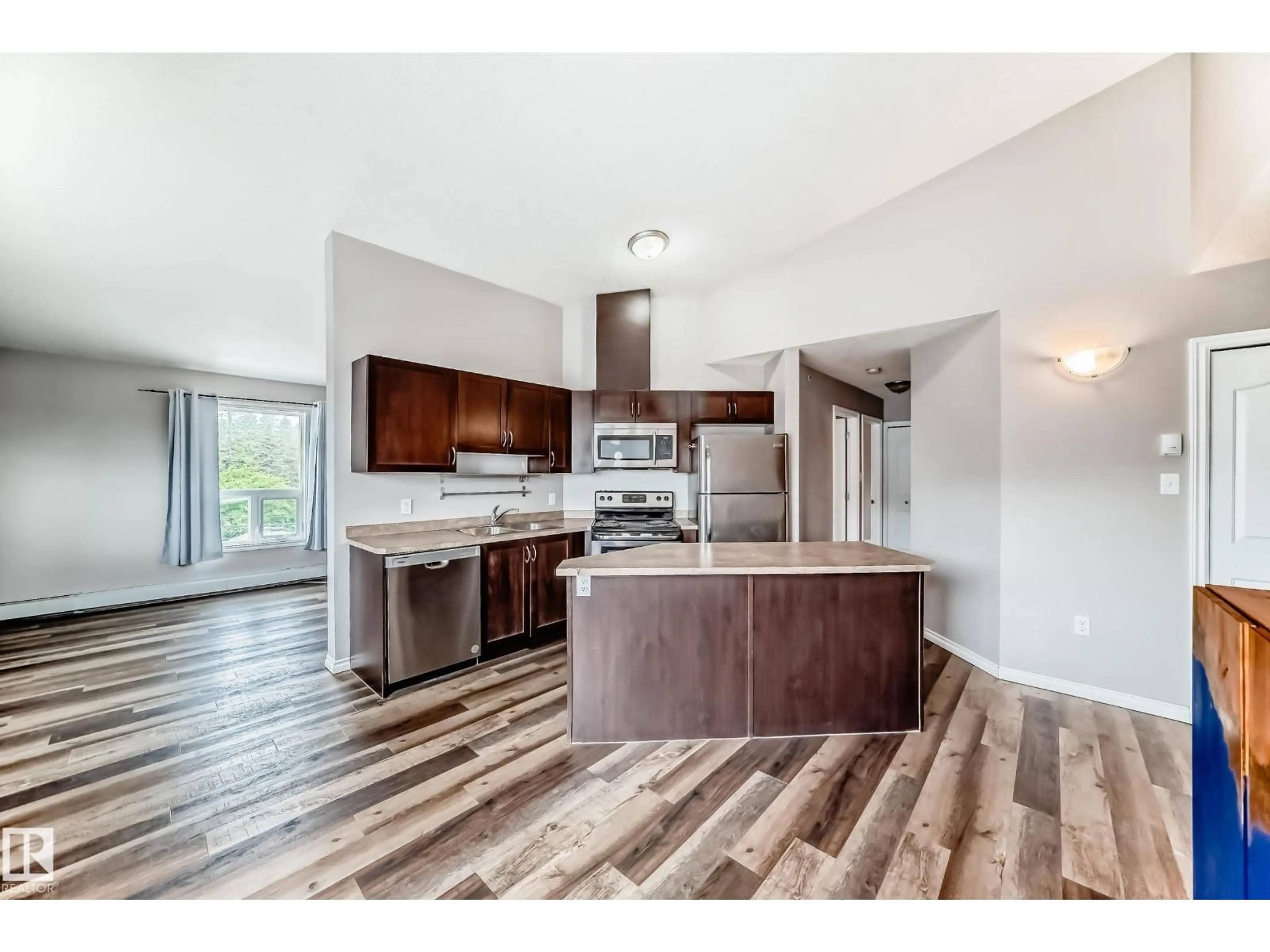 Open concept kitchen, unknown for #401 - 10710 116 ST, Edmonton Alberta T5N3A5