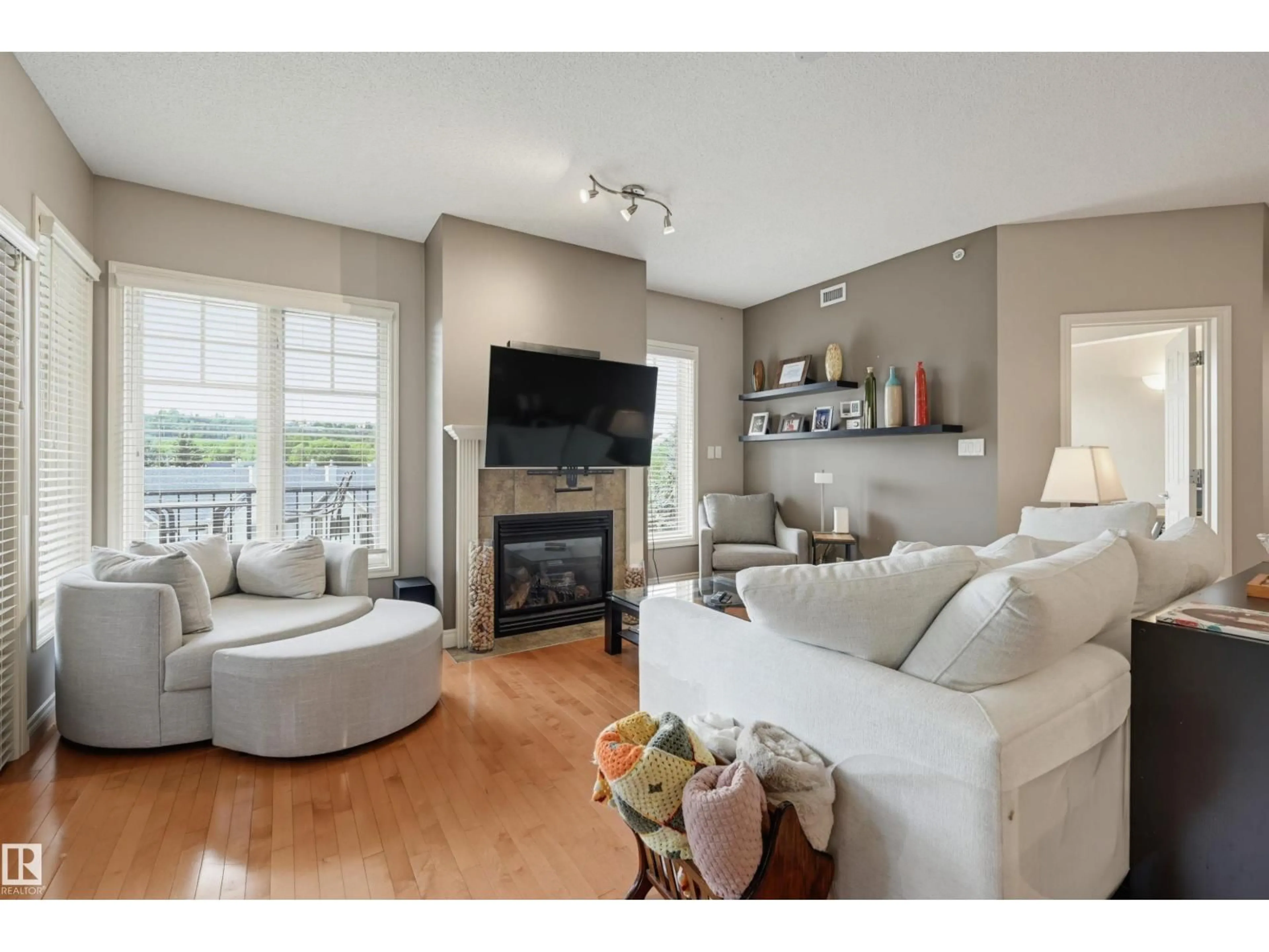 Living room with furniture, unknown for #409 - 9811 96A ST, Edmonton Alberta T6A4A4