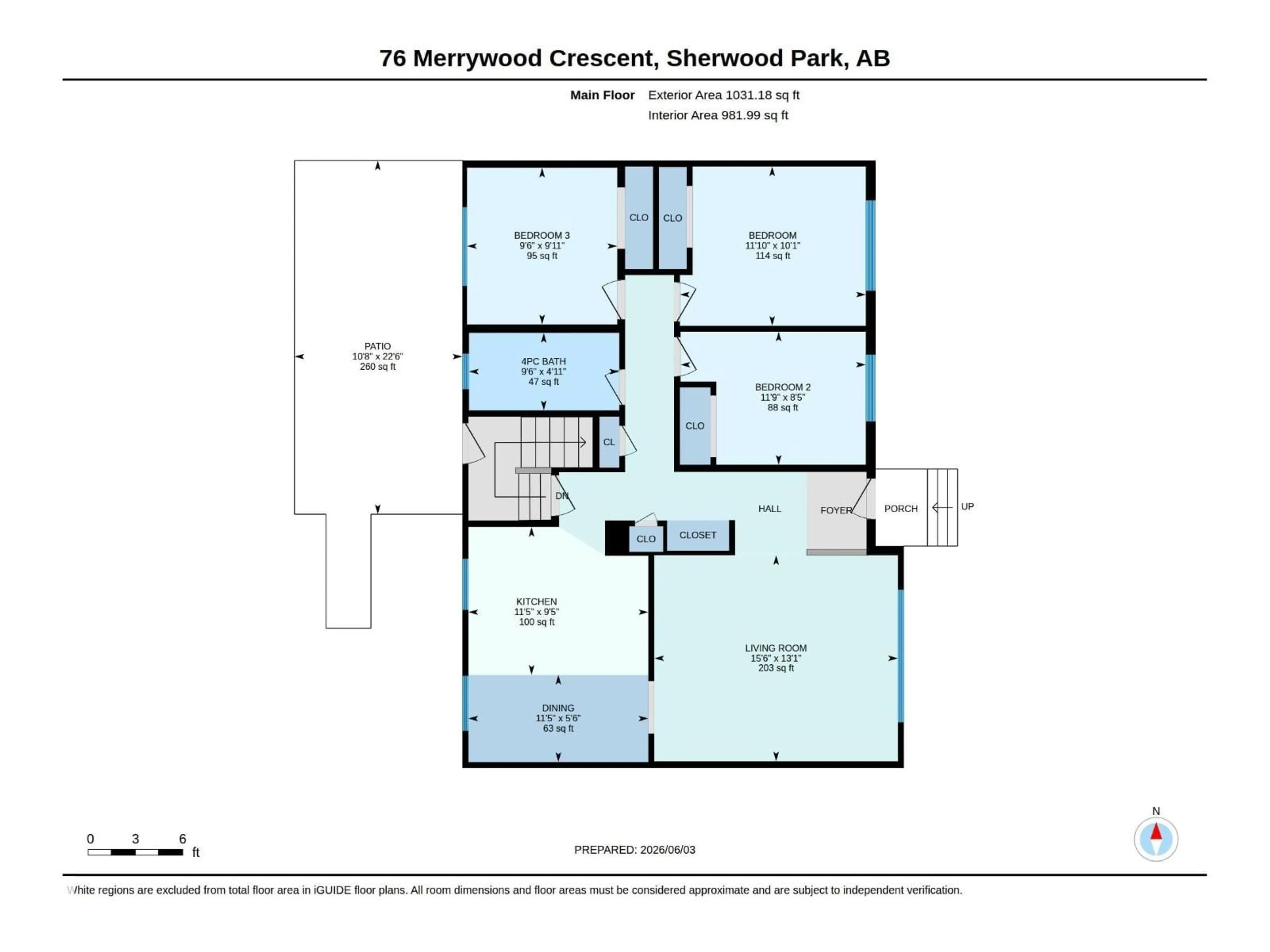 Floor plan for 76 MERRYWOOD CR, Sherwood Park Alberta T8A0M7
