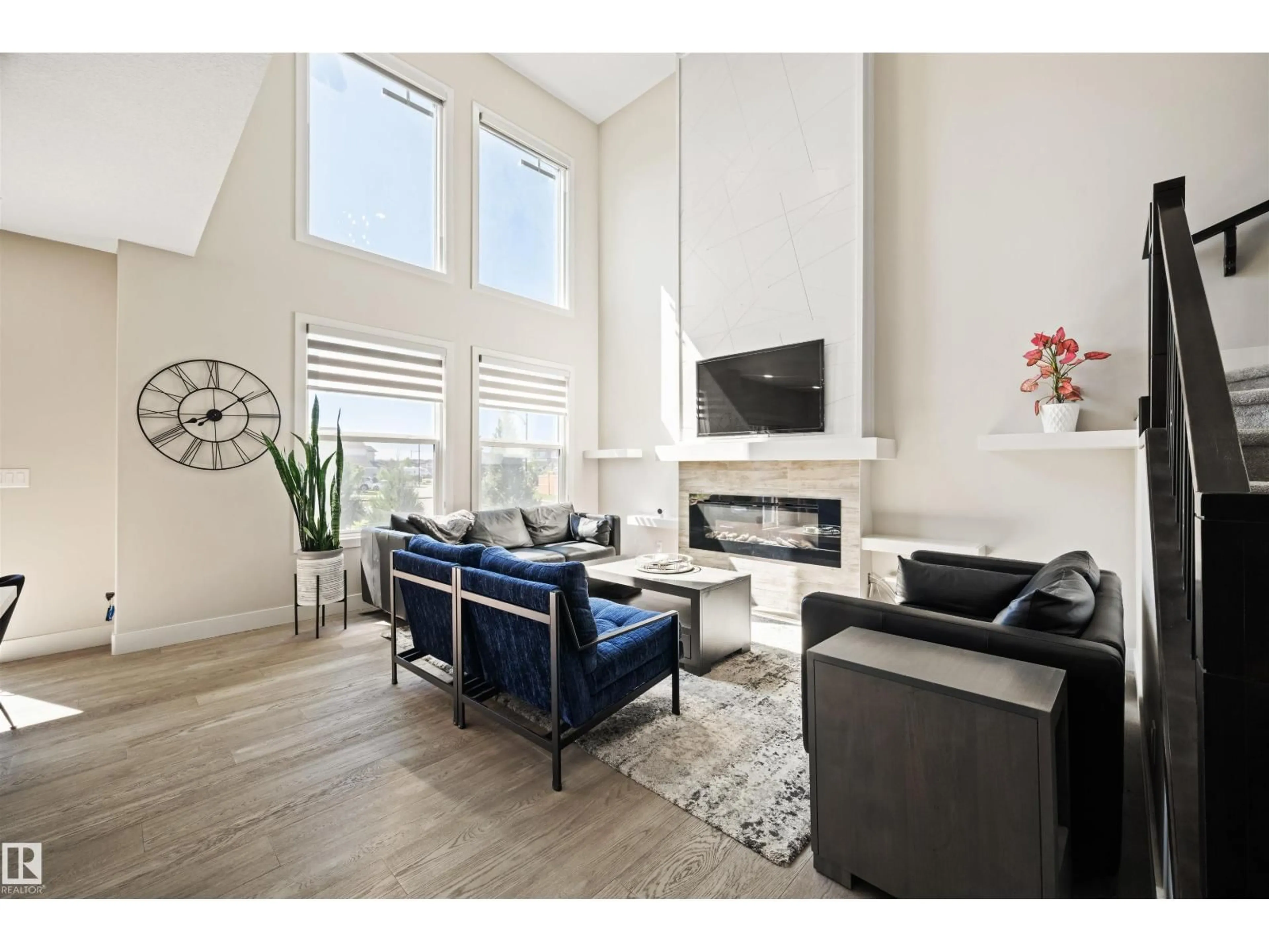 Living room with furniture, unknown for NW - 12171 177 AV, Edmonton Alberta T5X0L1