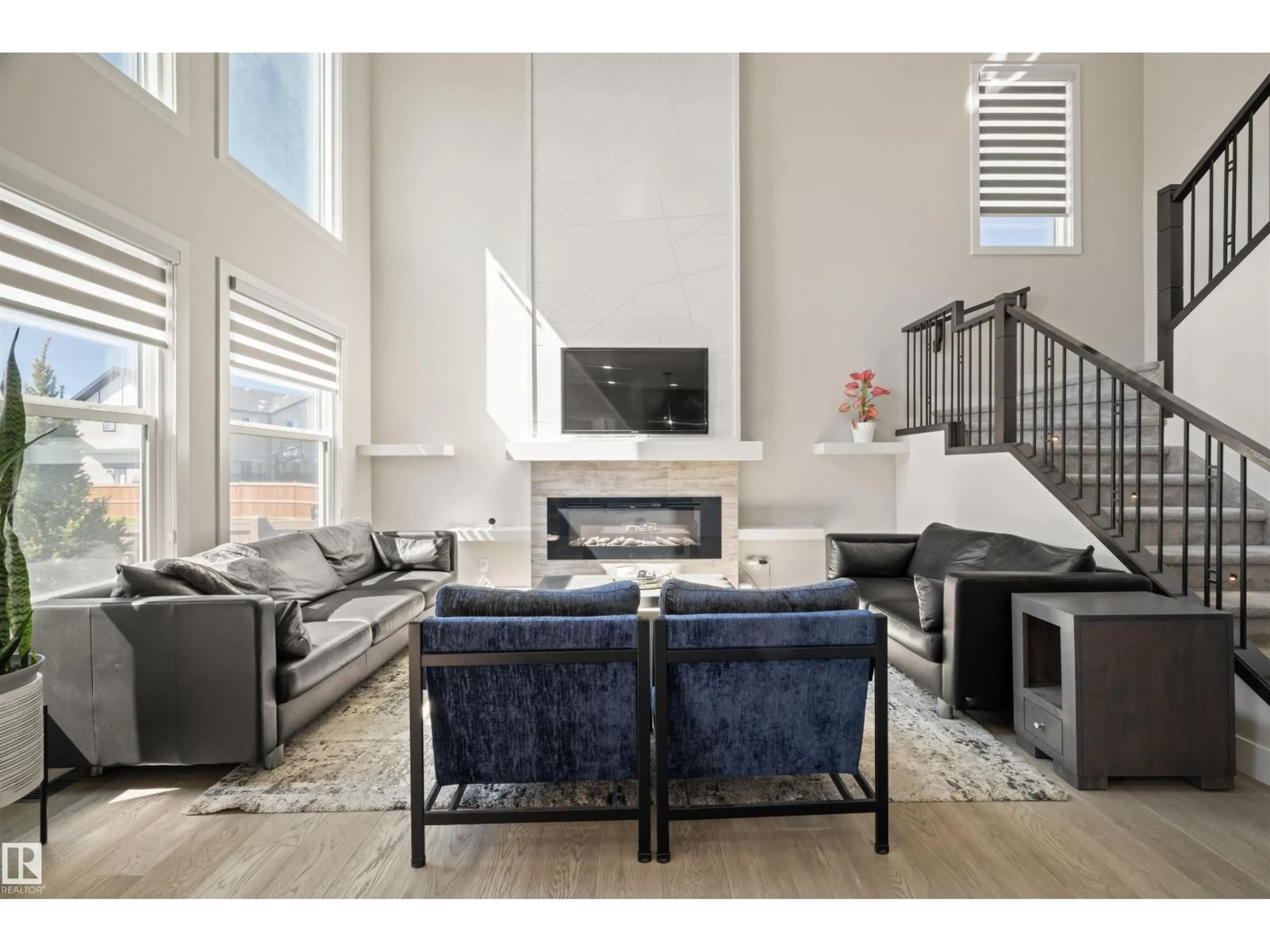 Living room with furniture, unknown for NW - 12171 177 AV, Edmonton Alberta T5X0L1