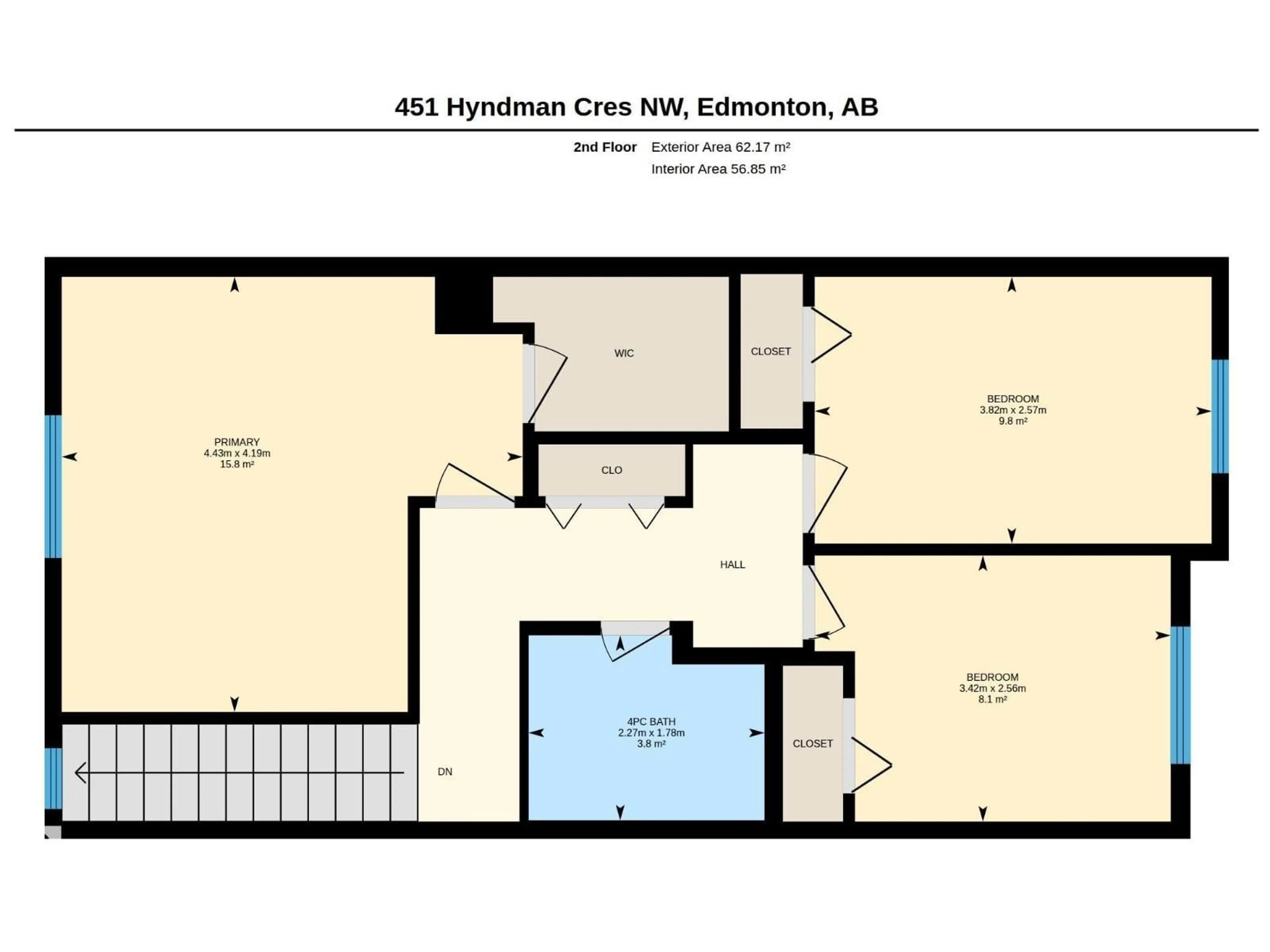 Floor plan for 451 - 56 HYNDMAN CR, Edmonton Alberta T5A5J3