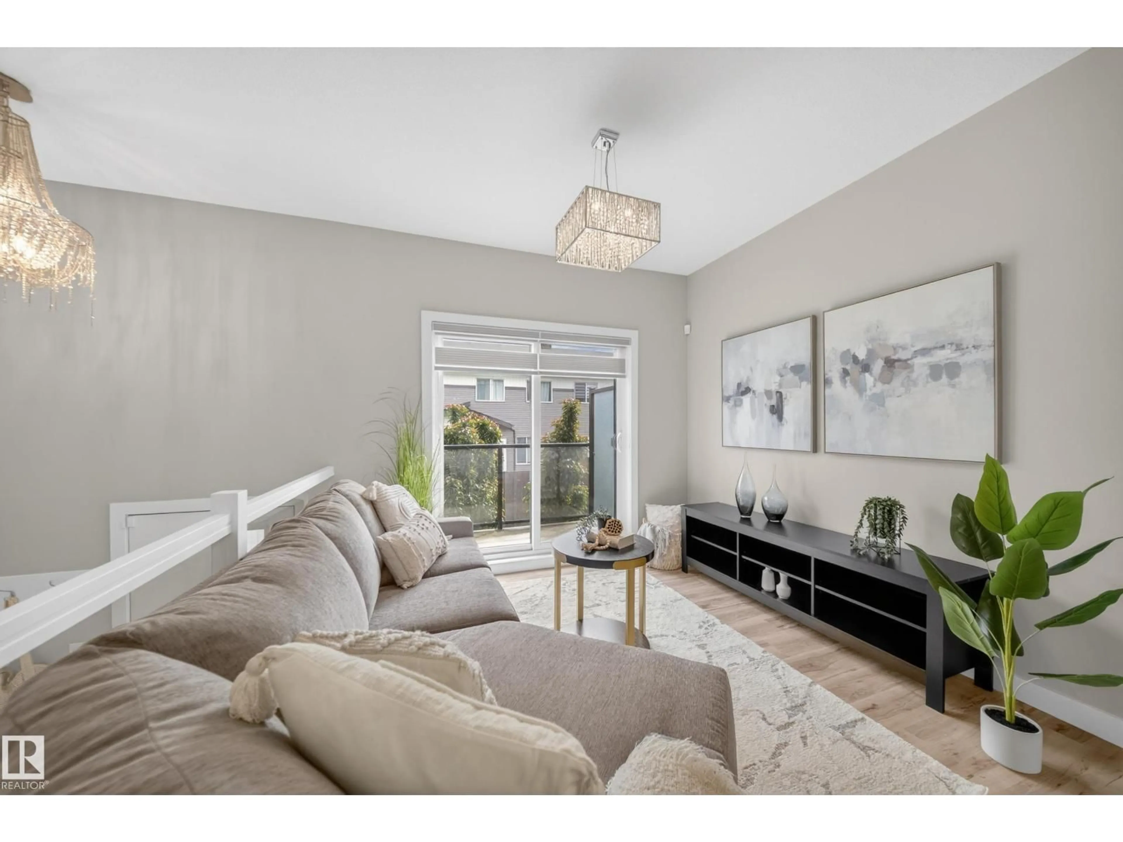 Living room with furniture, unknown for 52 1729 KEENE CR, Edmonton Alberta T6W4B6