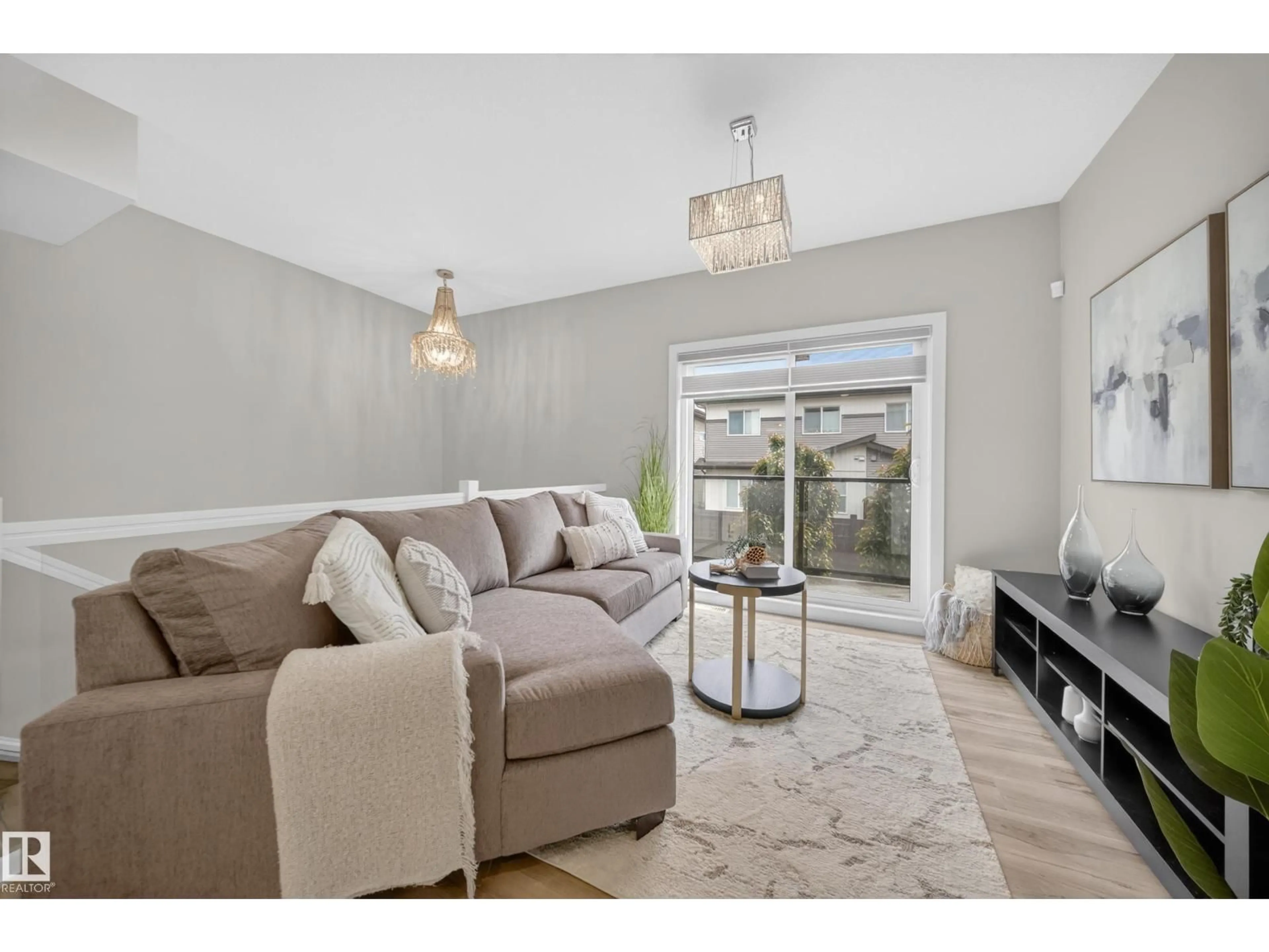 Living room with furniture, unknown for 52 1729 KEENE CR, Edmonton Alberta T6W4B6