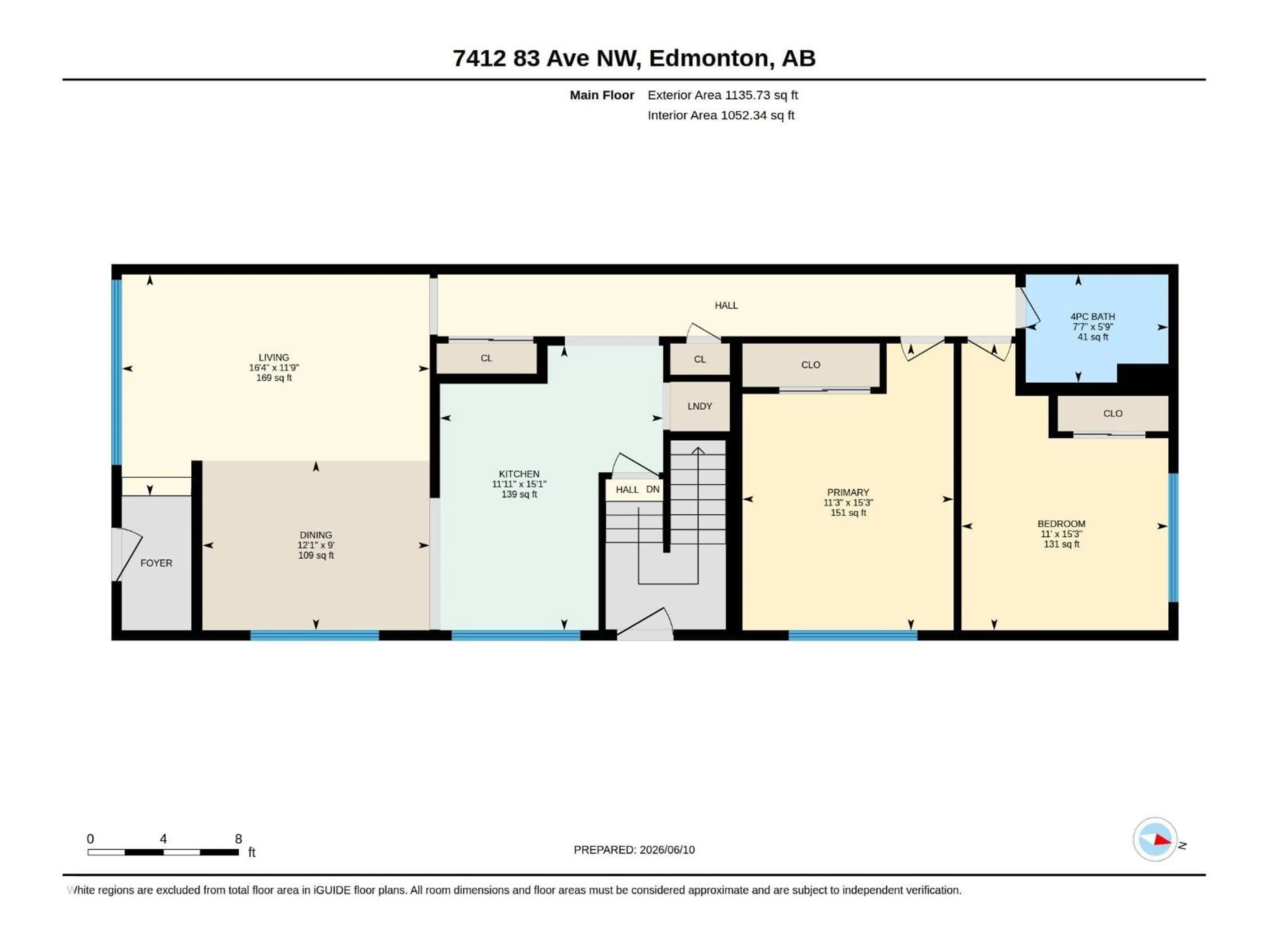 Floor plan for 7412/7414 83 AV, Edmonton Alberta T6B0G6