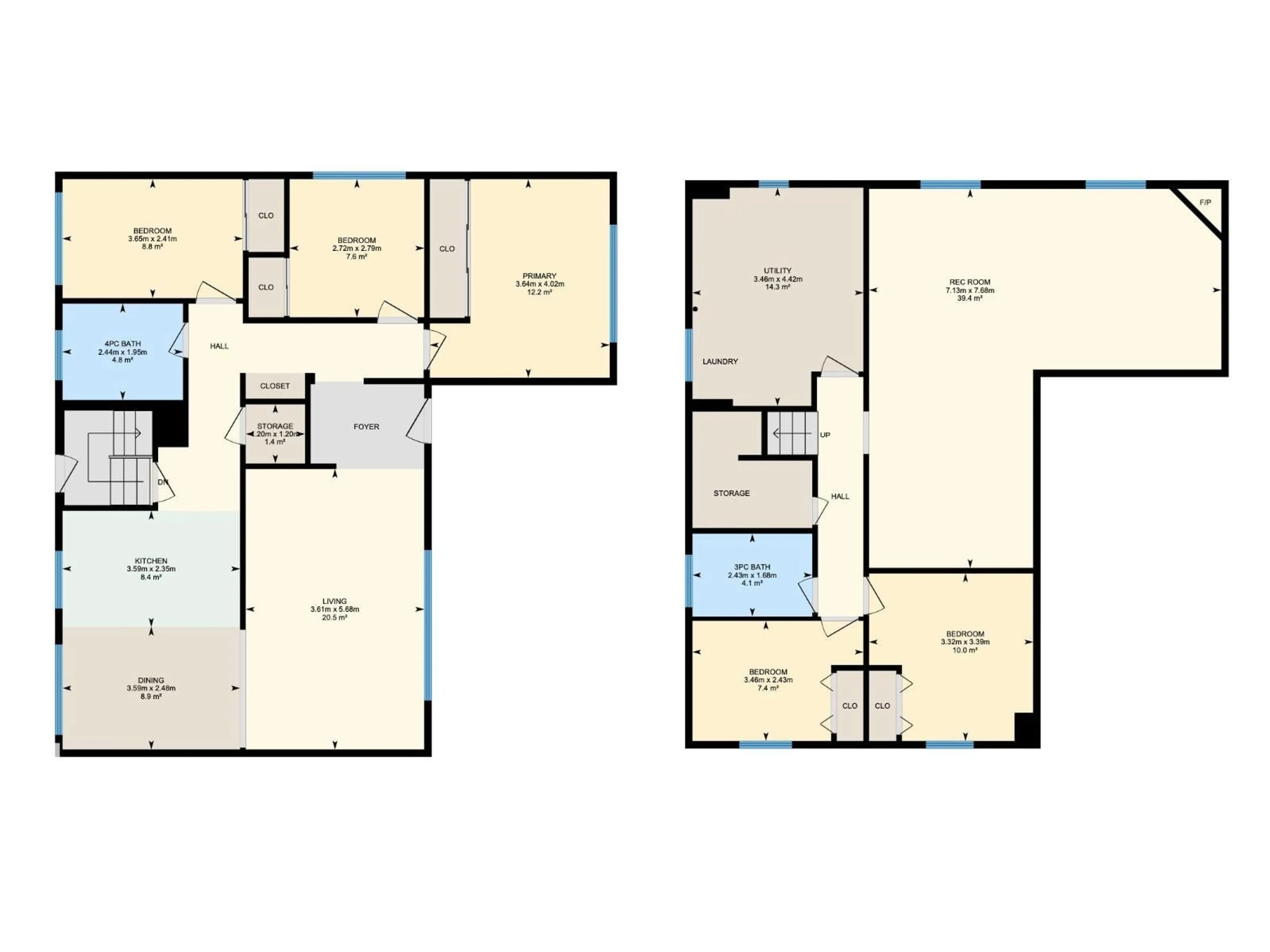 Floor plan for 7223 95 AV, Edmonton Alberta T6B1B1
