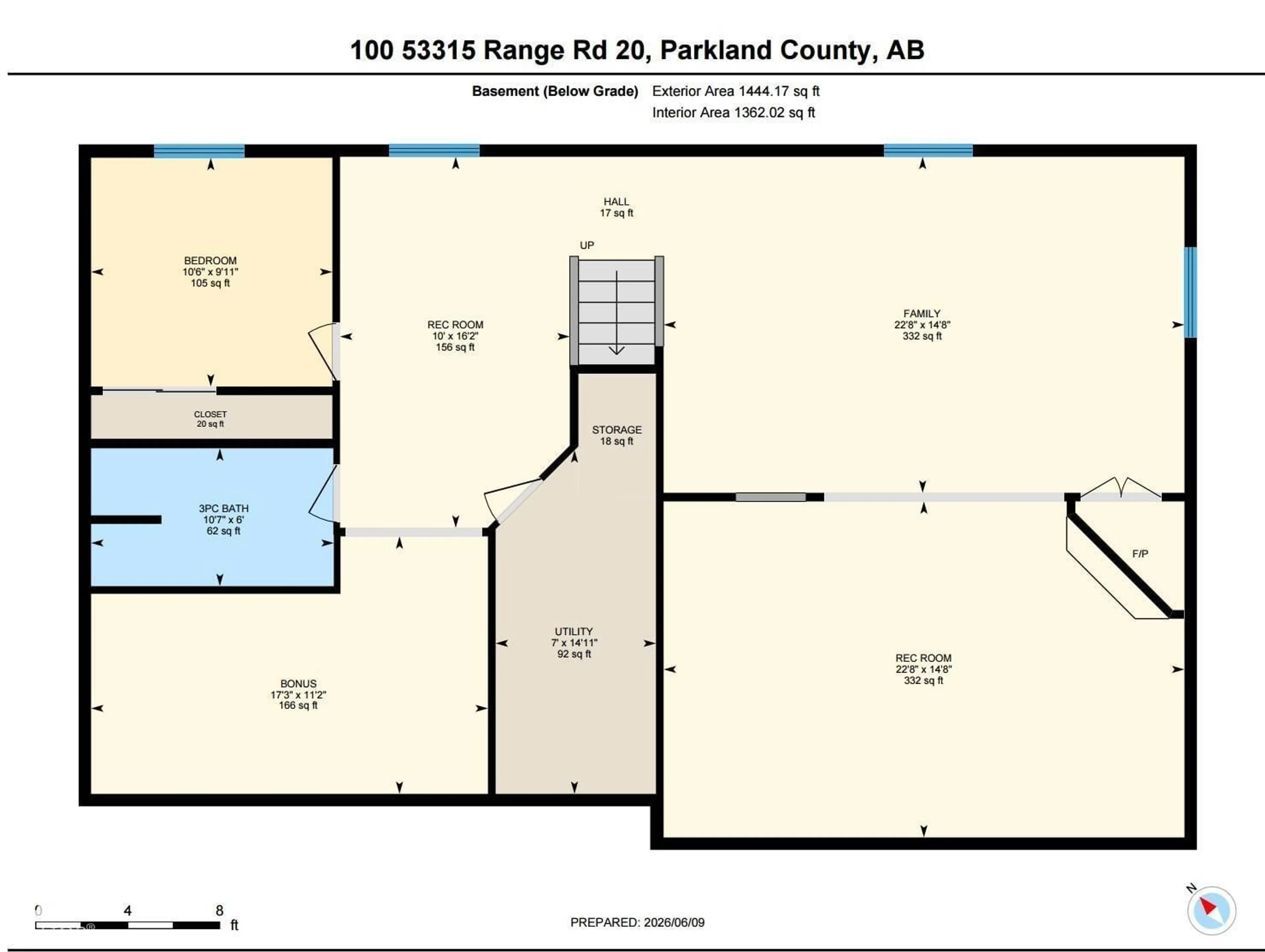 Floor plan for 100 53315 RGE RD 20, Rural Parkland County Alberta T7Z1X2