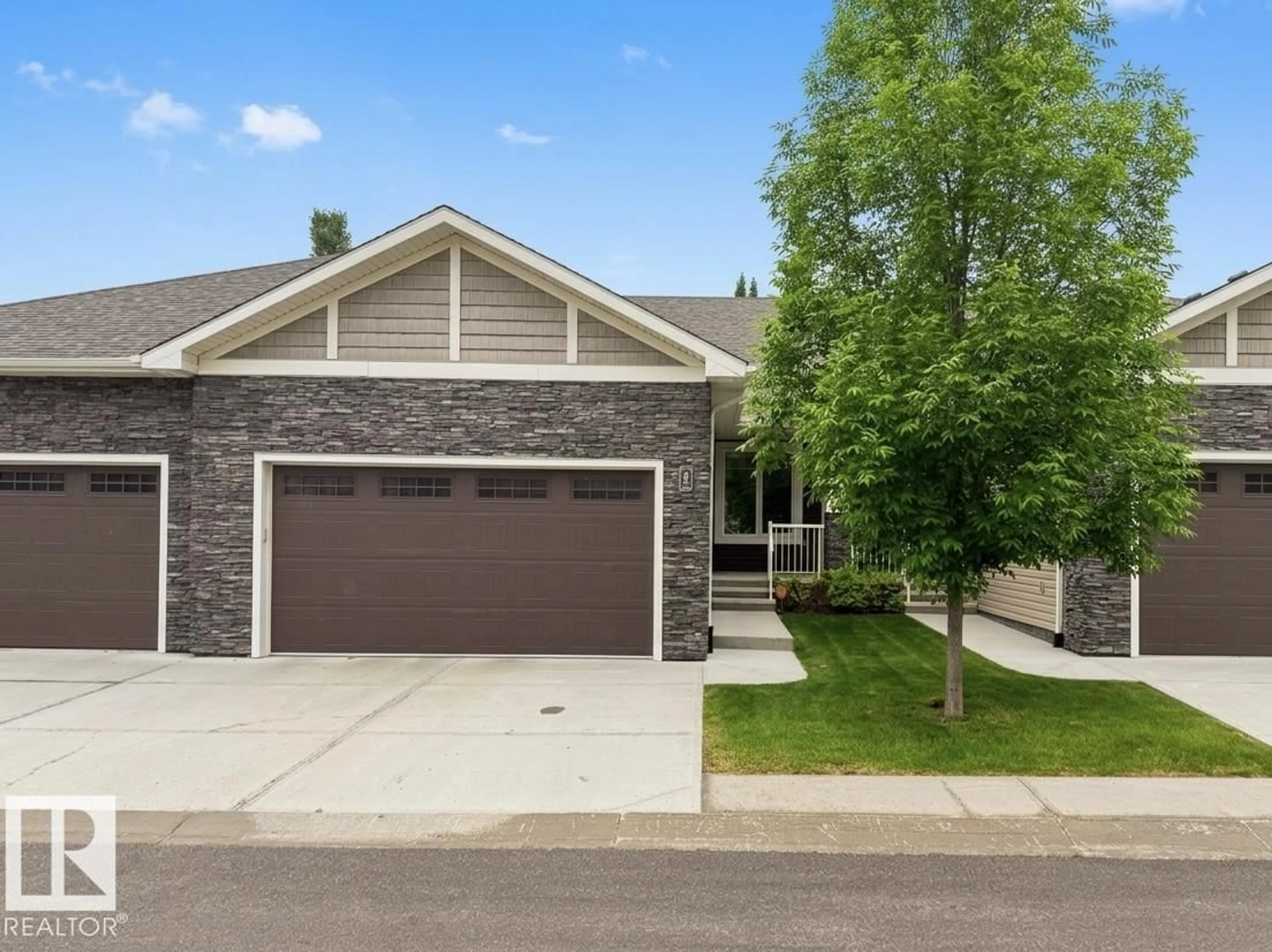 Home with brick exterior material, street for #2 - 7115 ARMOUR LINK LI, Edmonton Alberta T6W2V2