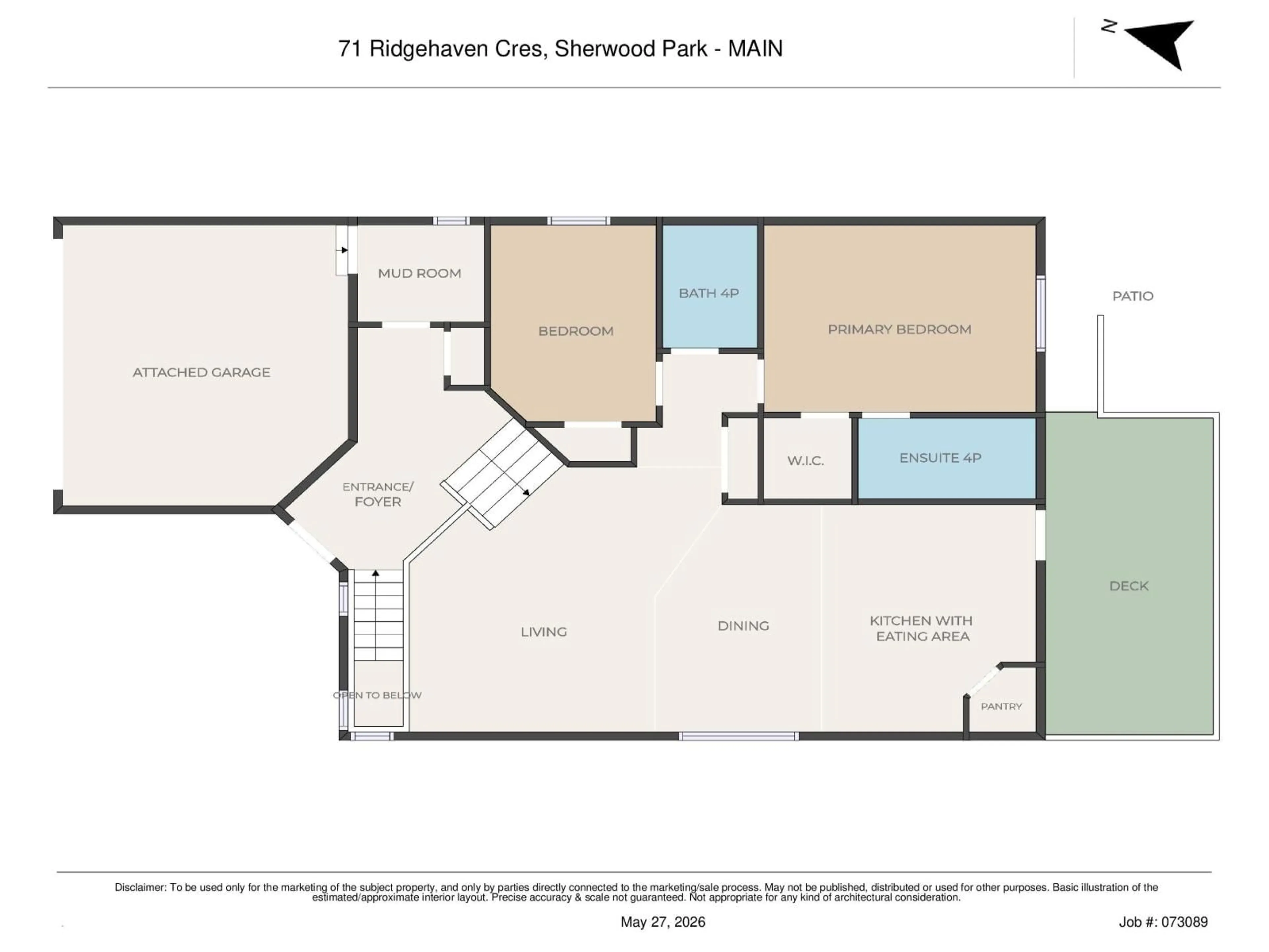 Floor plan for 71 RIDGEHAVEN CR, Sherwood Park Alberta T8A6J1