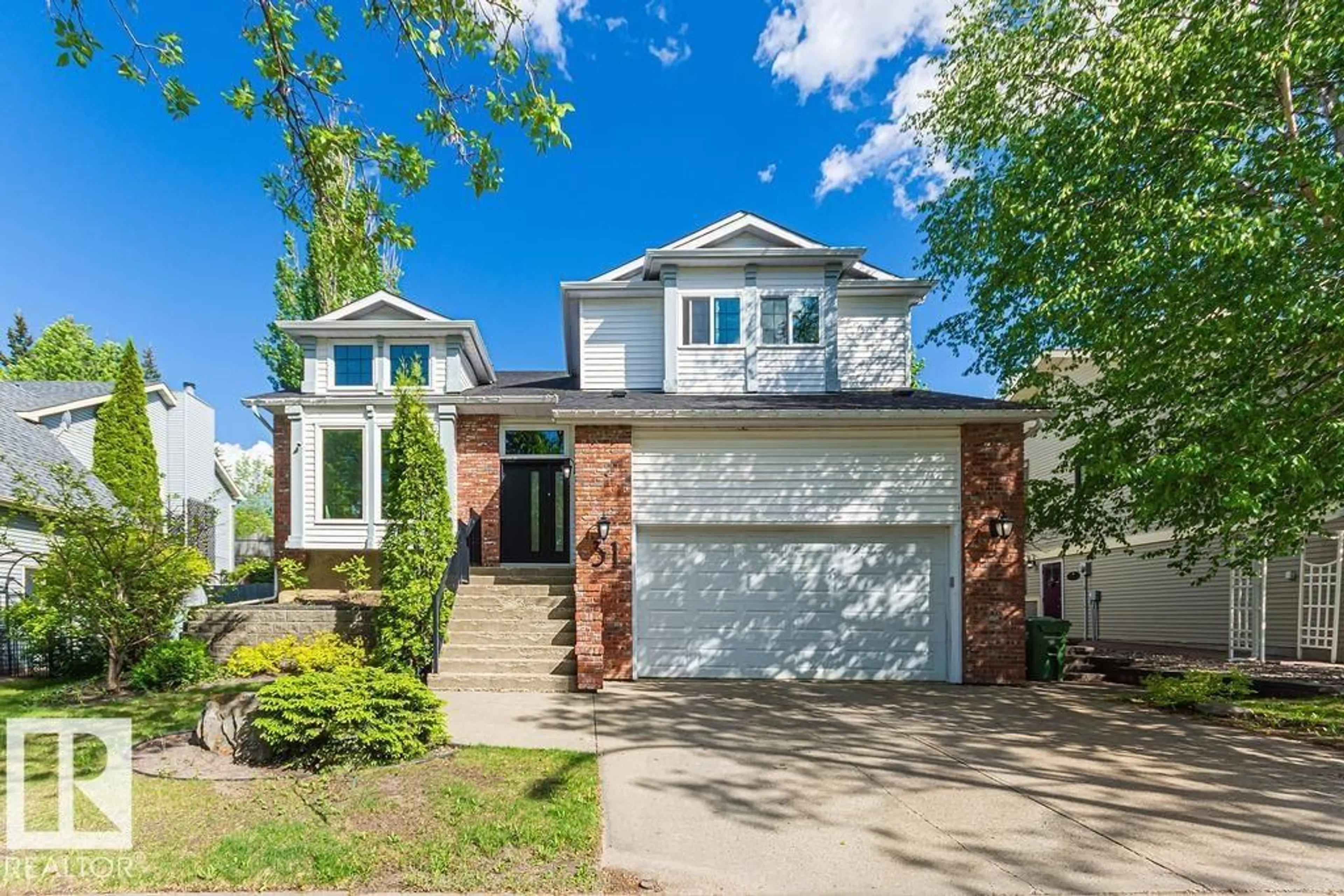 Home with brick exterior material, street for 31 WINDERMERE CR, St. Albert Alberta T8N3P1