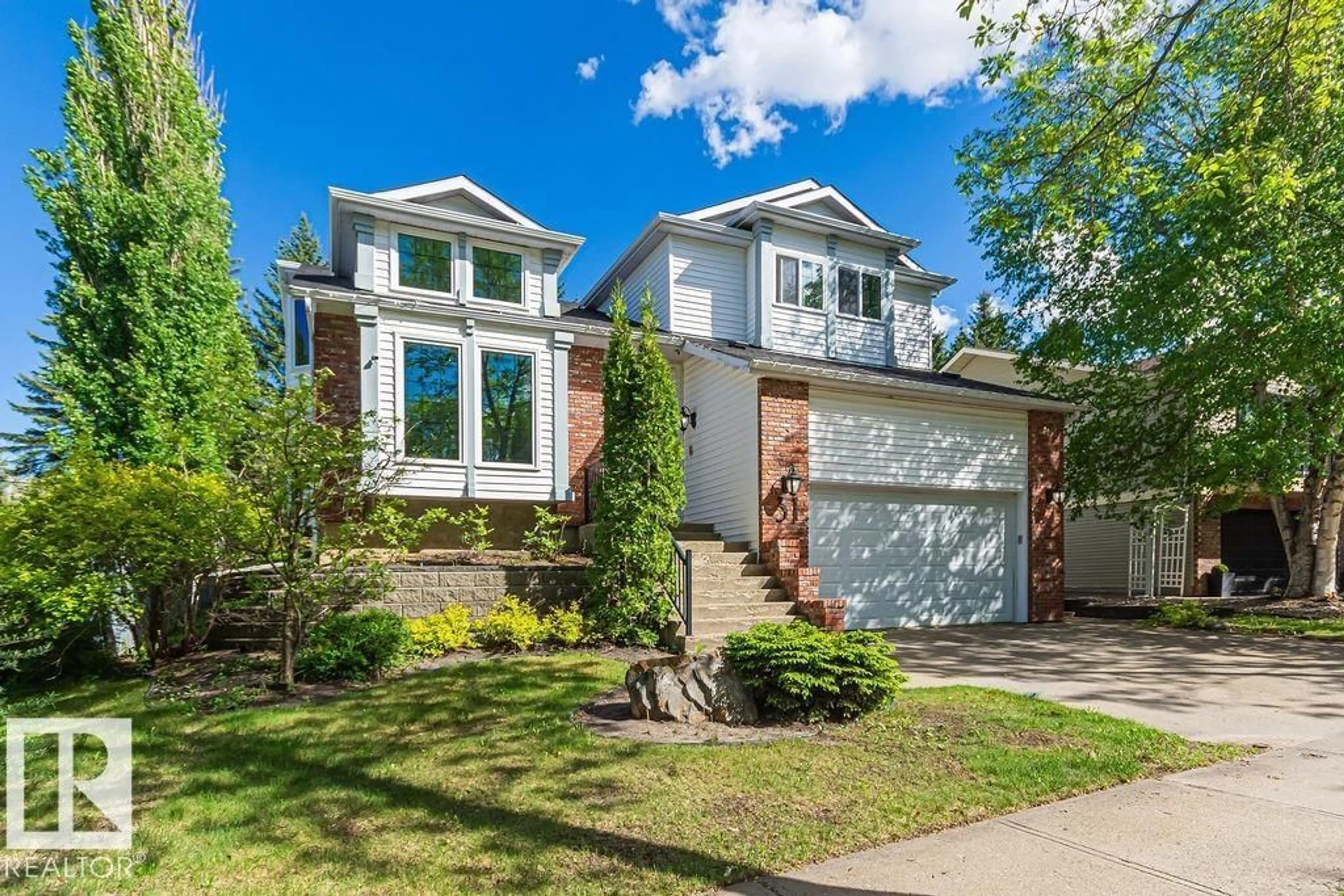 Home with brick exterior material, street for 31 WINDERMERE CR, St. Albert Alberta T8N3P1
