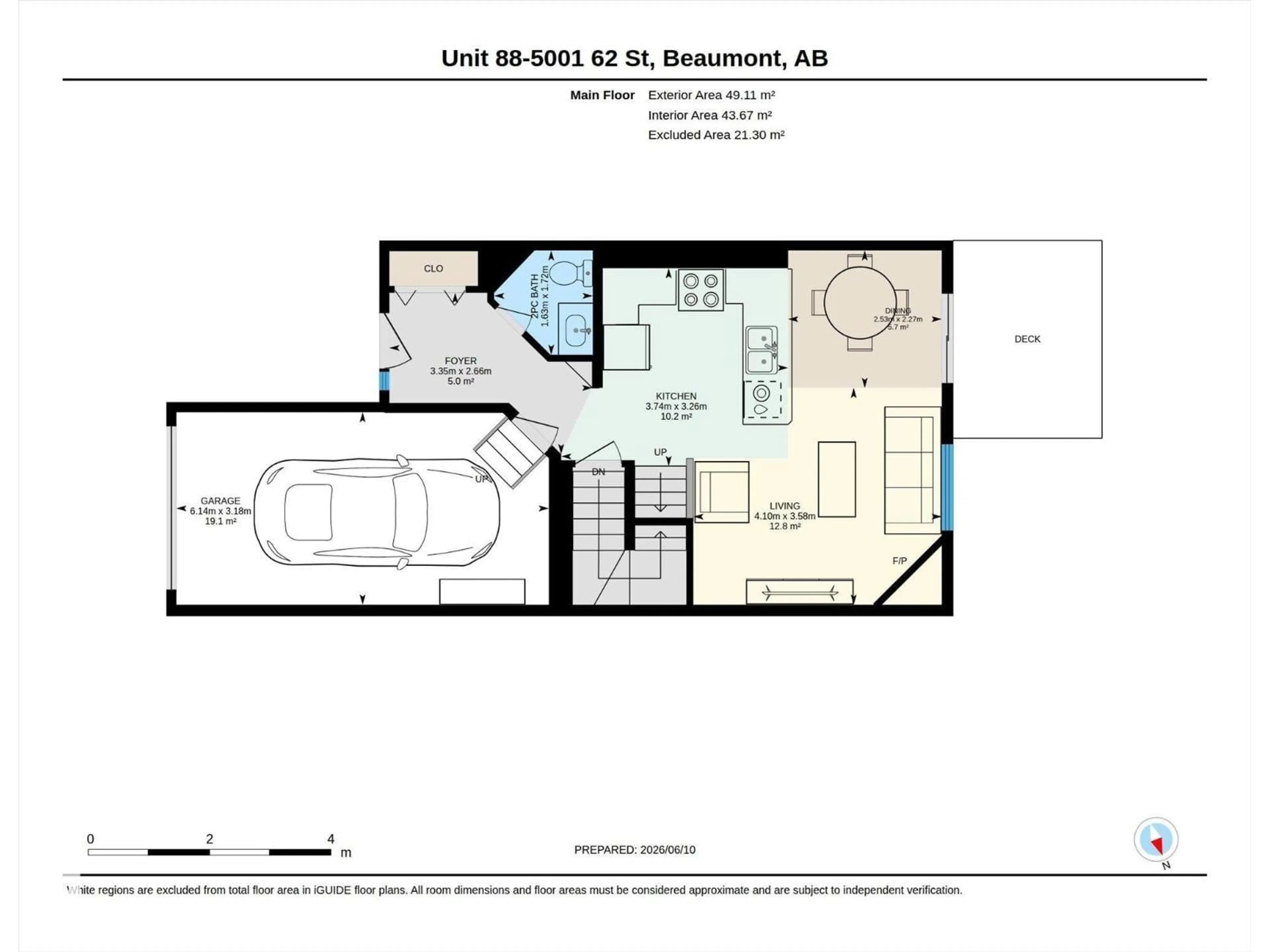 Floor plan for 88 5001 62 ST, Beaumont Alberta T4X0C7