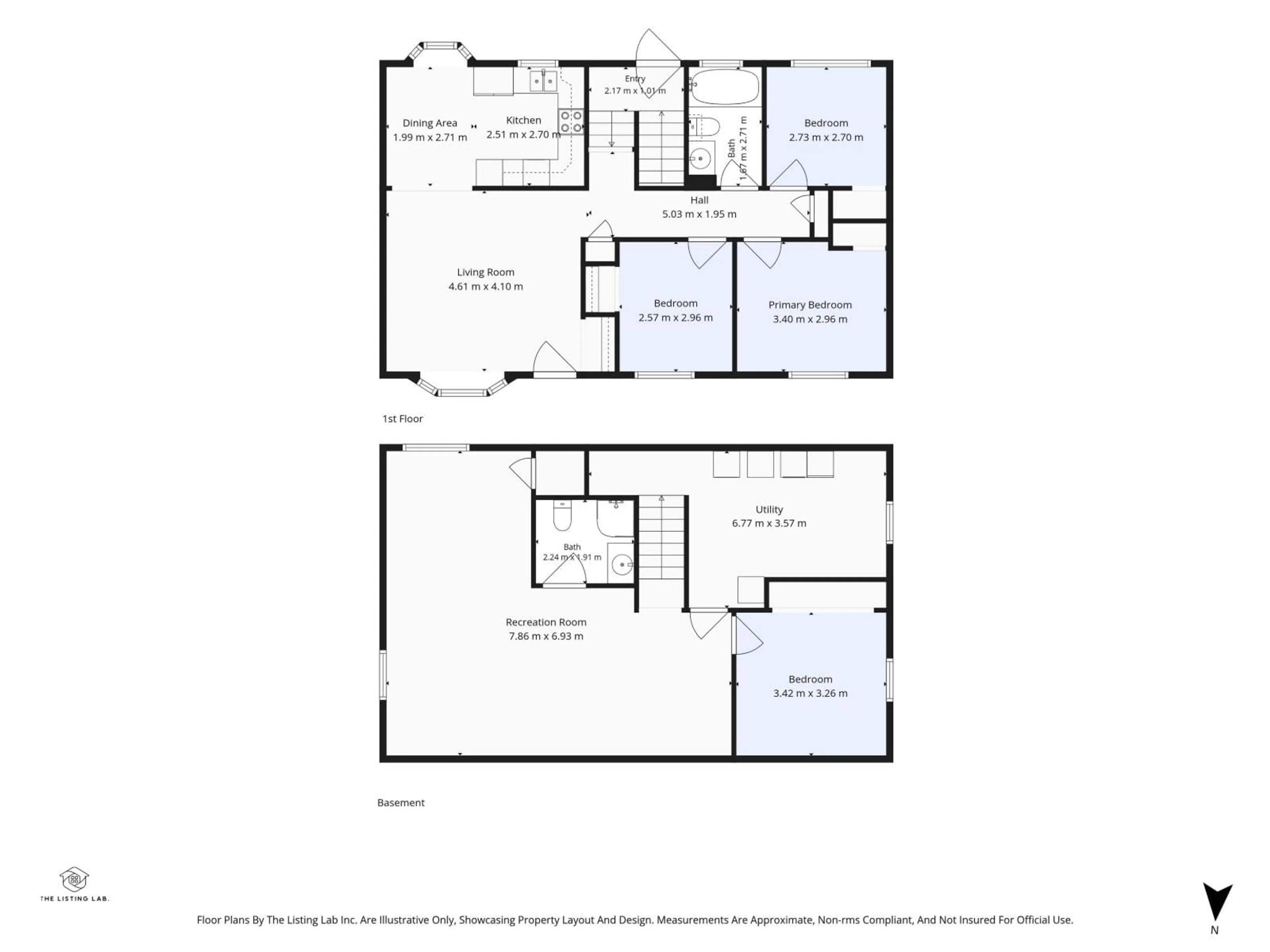 Floor plan for 5515 143 AV, Edmonton Alberta T5A1J9