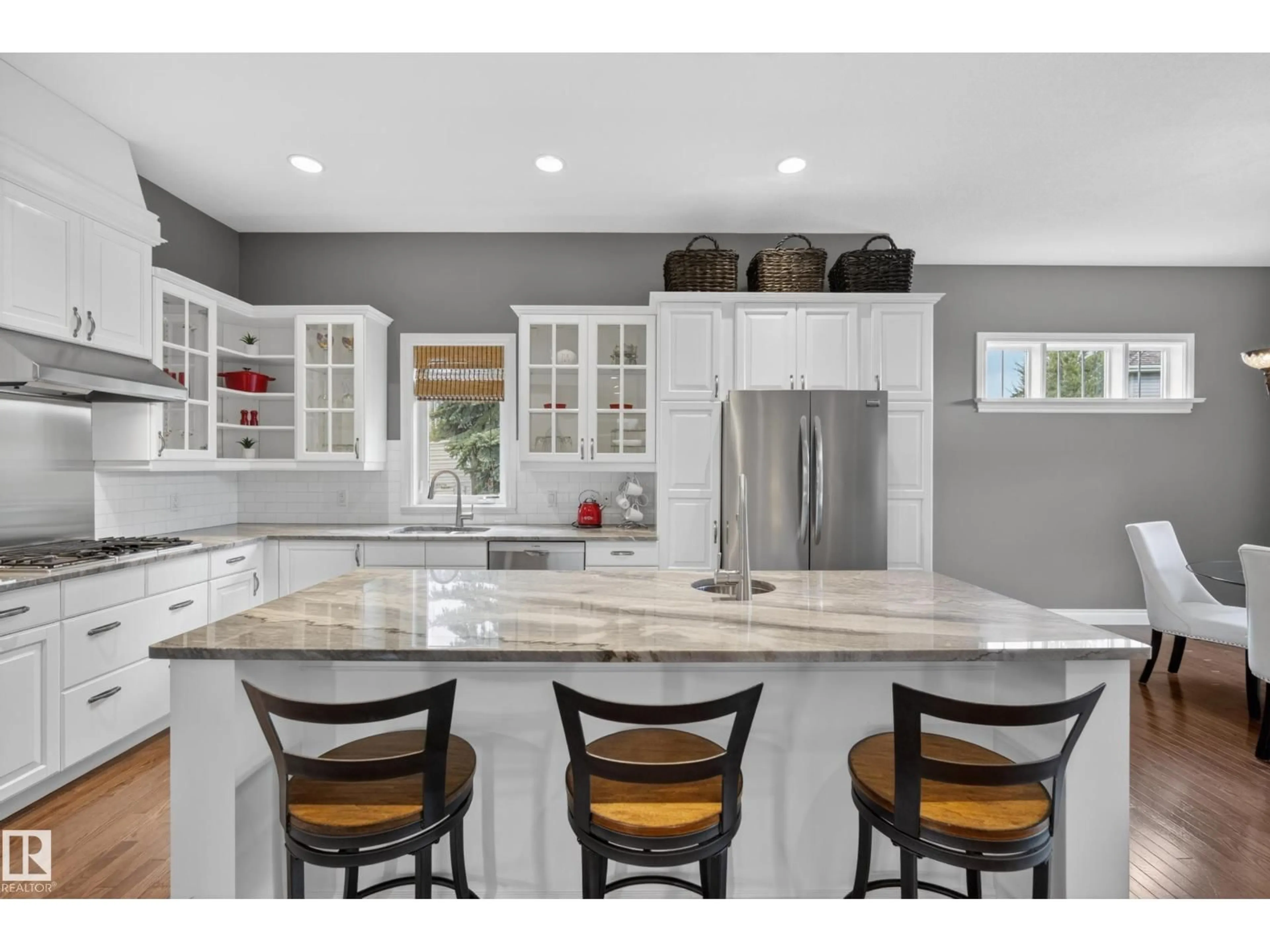 Open concept kitchen, ceramic/tile floor for 76 NOTTINGHAM, Sherwood Park Alberta T8A6N2