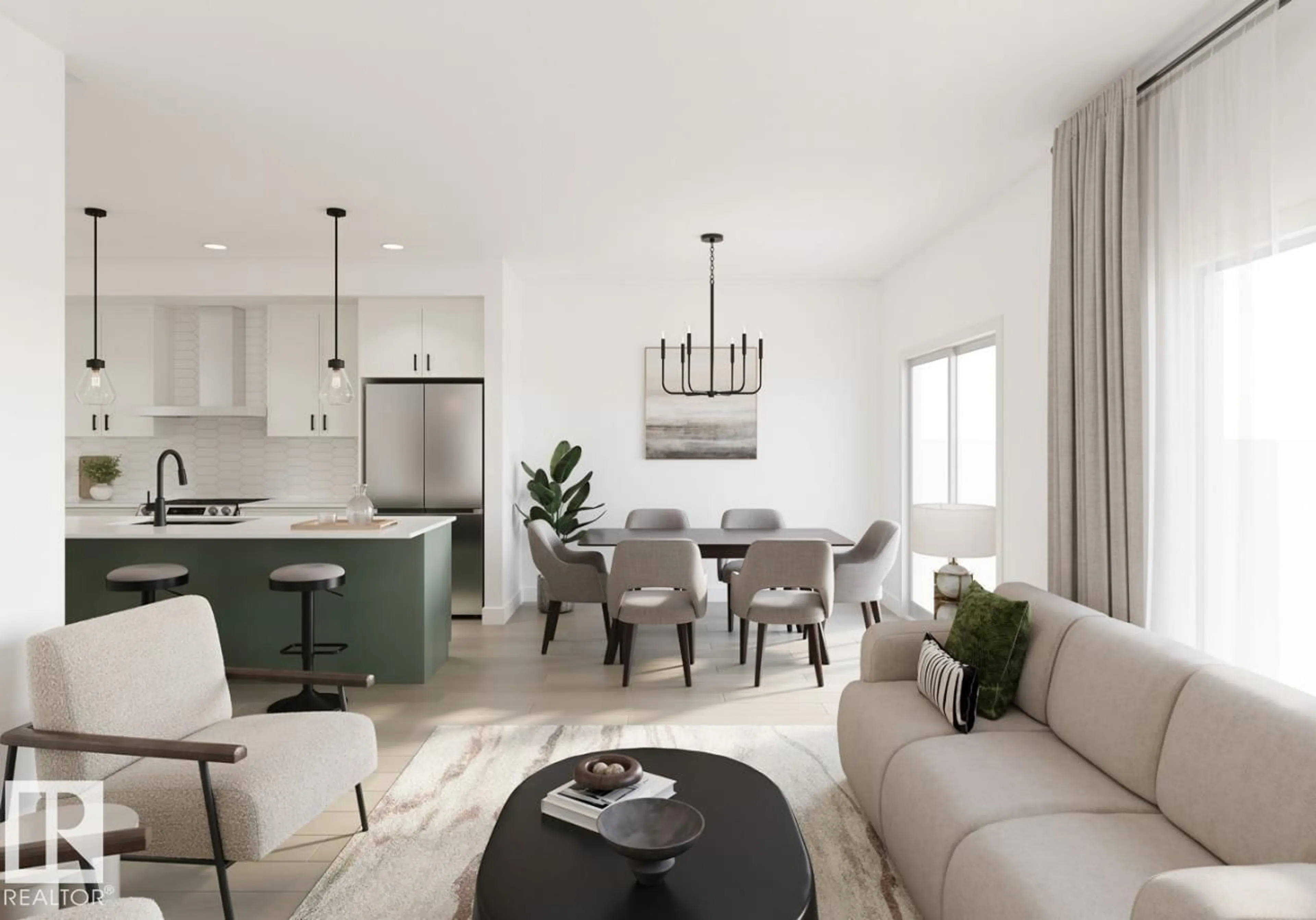 Open concept kitchen, unknown for 1843 188 ST, Edmonton Alberta T6M3N6