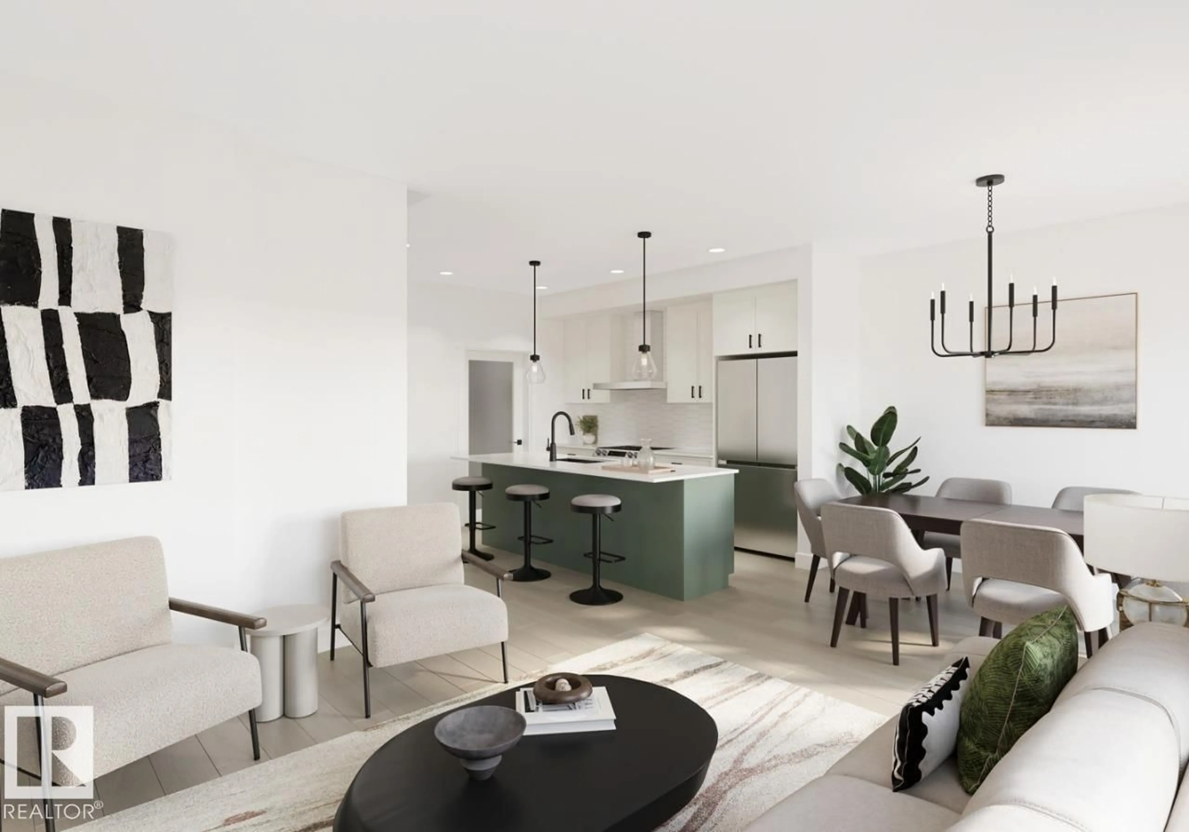 Open concept kitchen, unknown for 1843 188 ST, Edmonton Alberta T6M3N6