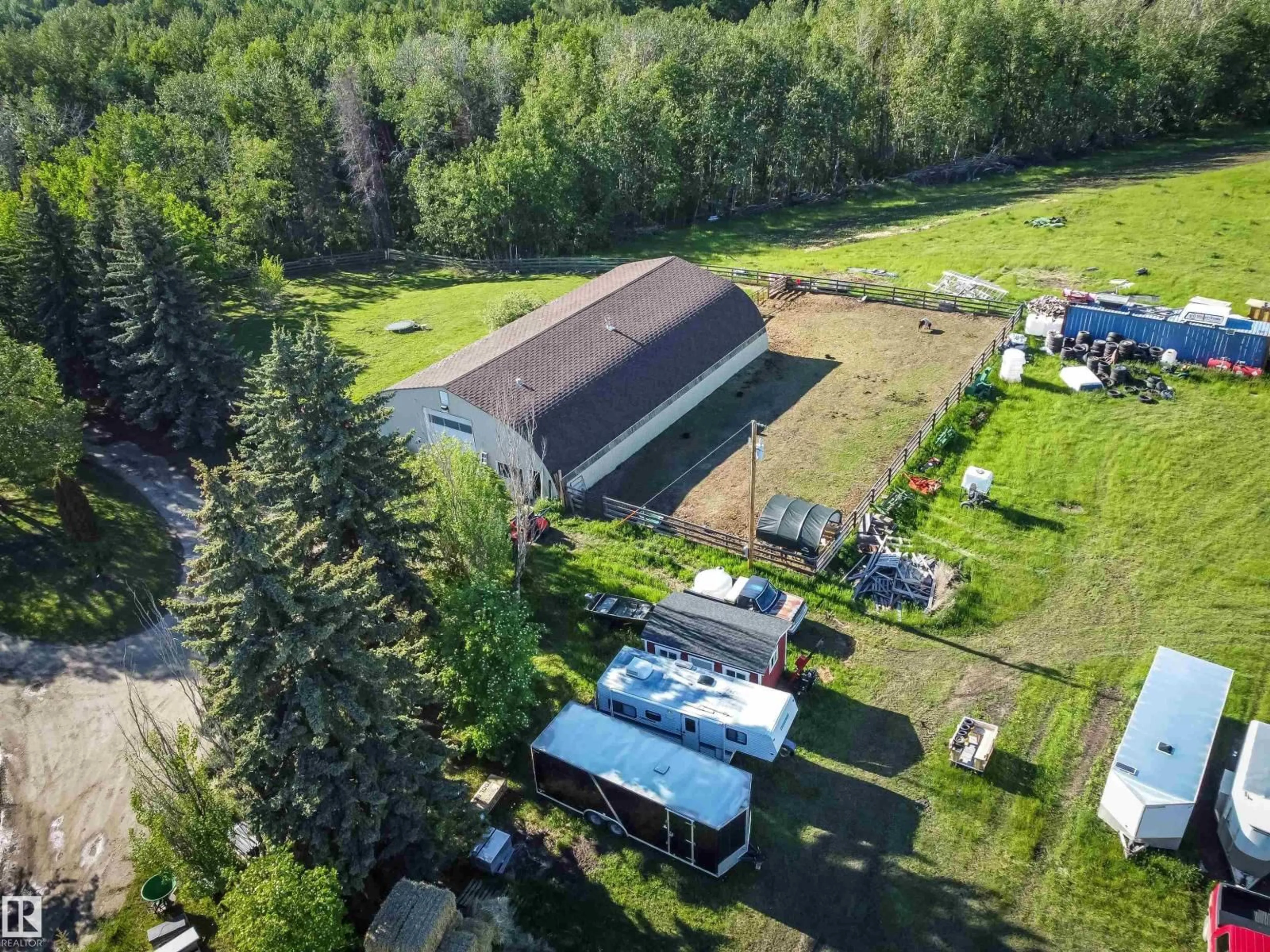 A pic from outside/outdoor area/front of a property/back of a property/a pic from drone, unknown for 52102 RGE ROAD 280, Rural Parkland County Alberta T7Z1Y3