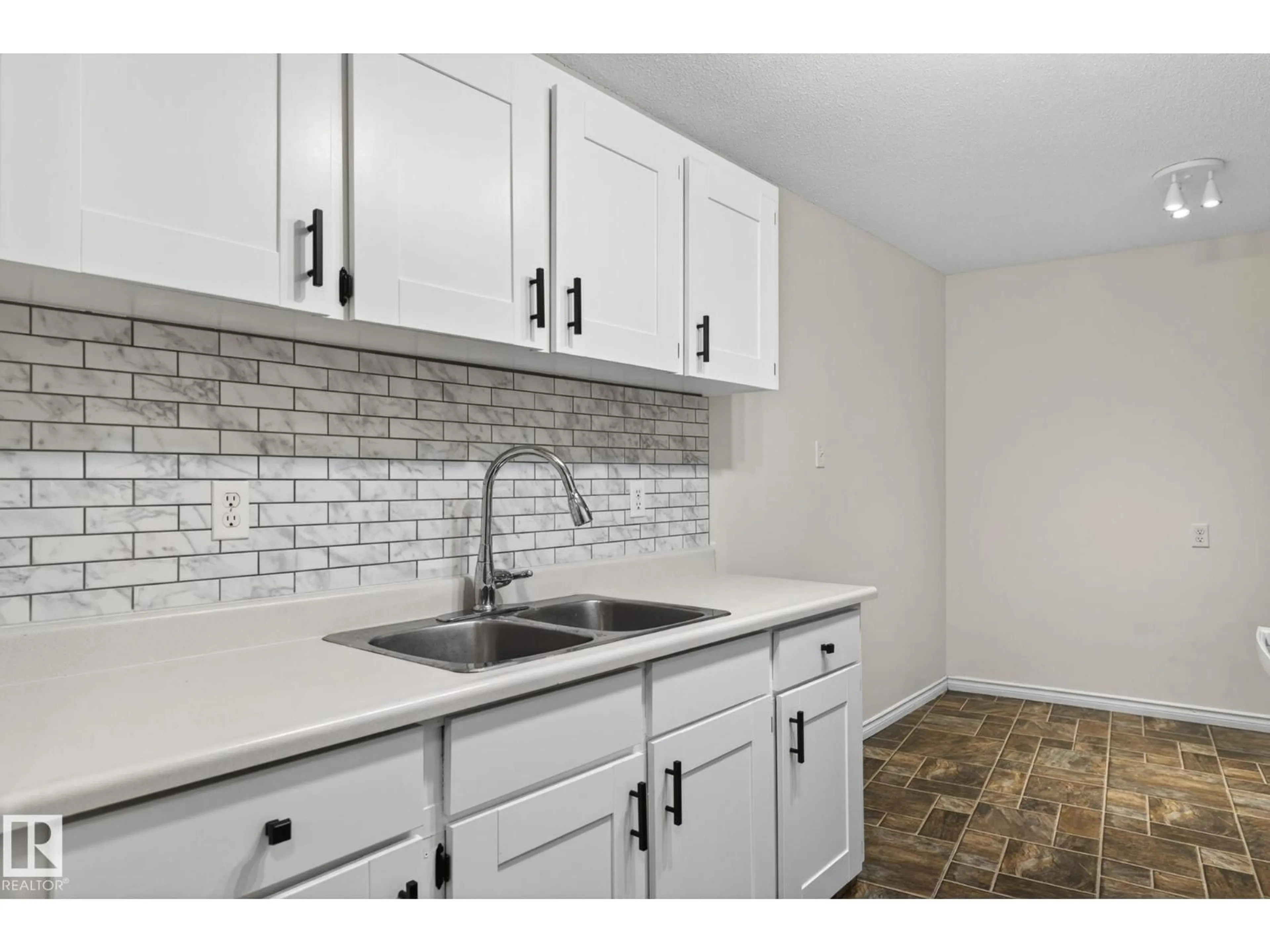 Standard kitchen, ceramic/tile floor for #305 - 10335 117 ST, Edmonton Alberta T5X1X9