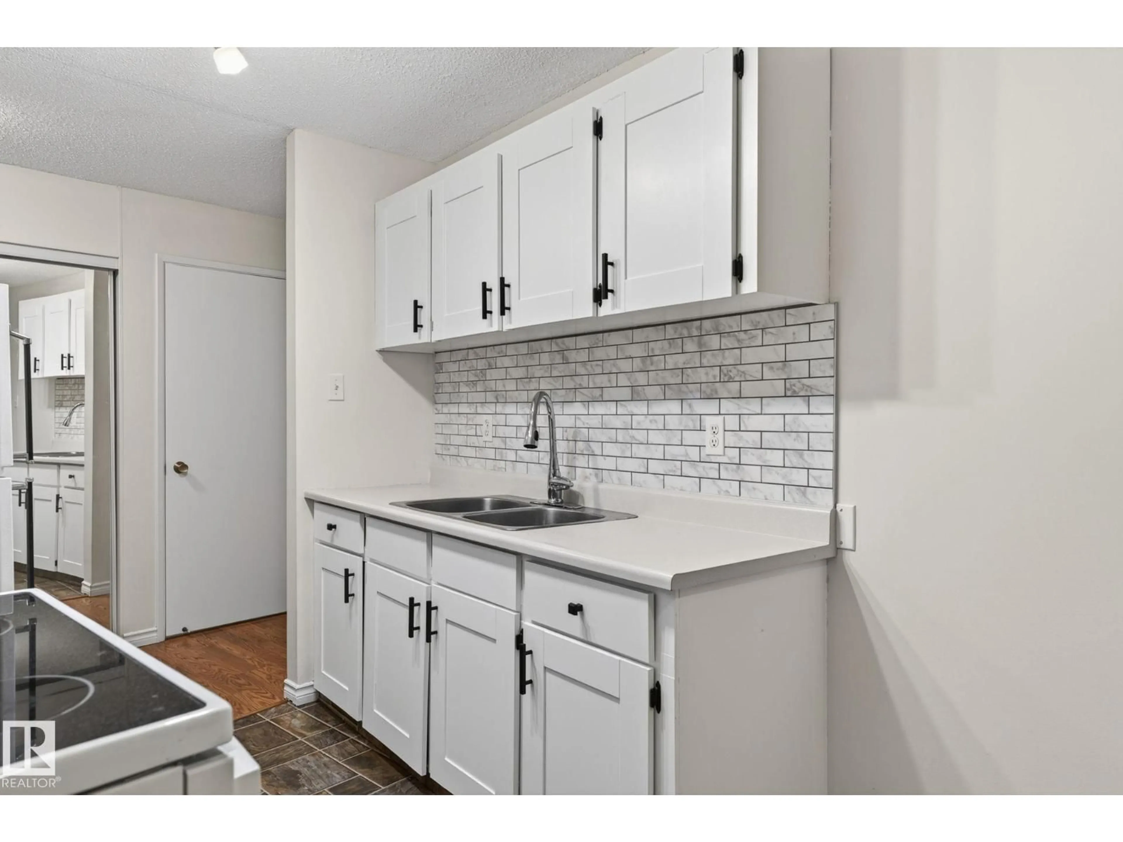 Standard kitchen, ceramic/tile floor for #305 - 10335 117 ST, Edmonton Alberta T5X1X9