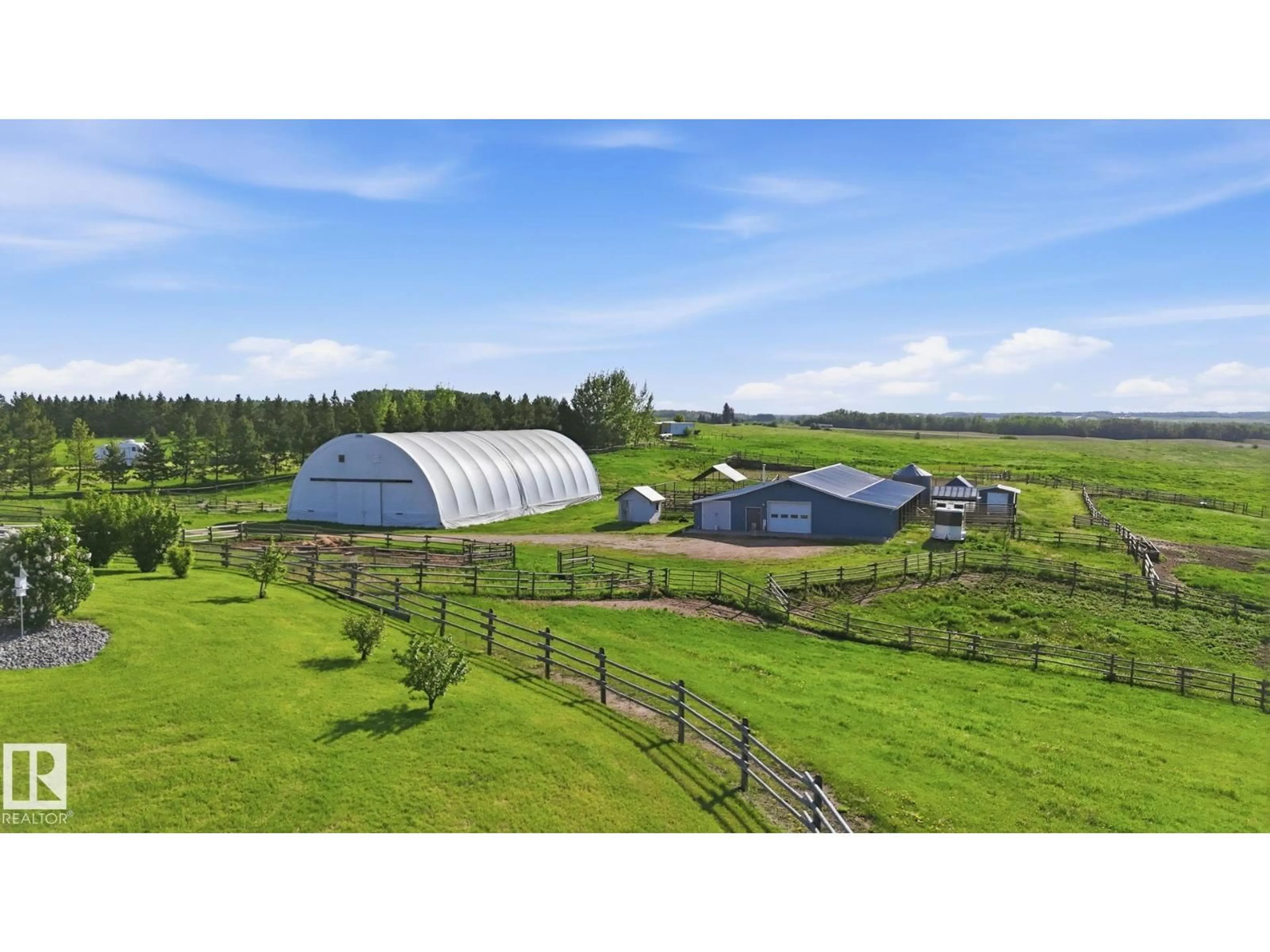A pic from outside/outdoor area/front of a property/back of a property/a pic from drone, building for 3115 HGHWAY 627, Rural Parkland County Alberta T7Z2L3