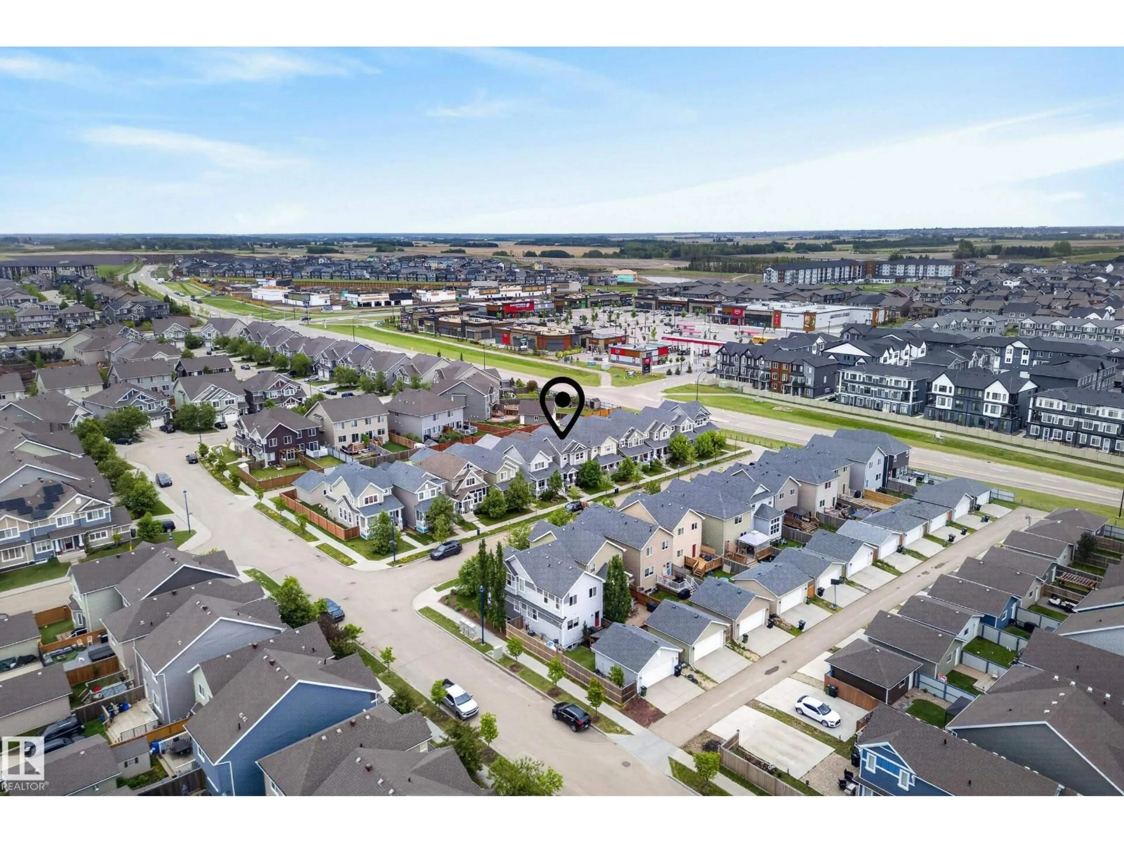 A pic from outside/outdoor area/front of a property/back of a property/a pic from drone, street for 2325 69A ST, Edmonton Alberta T6X1Z3