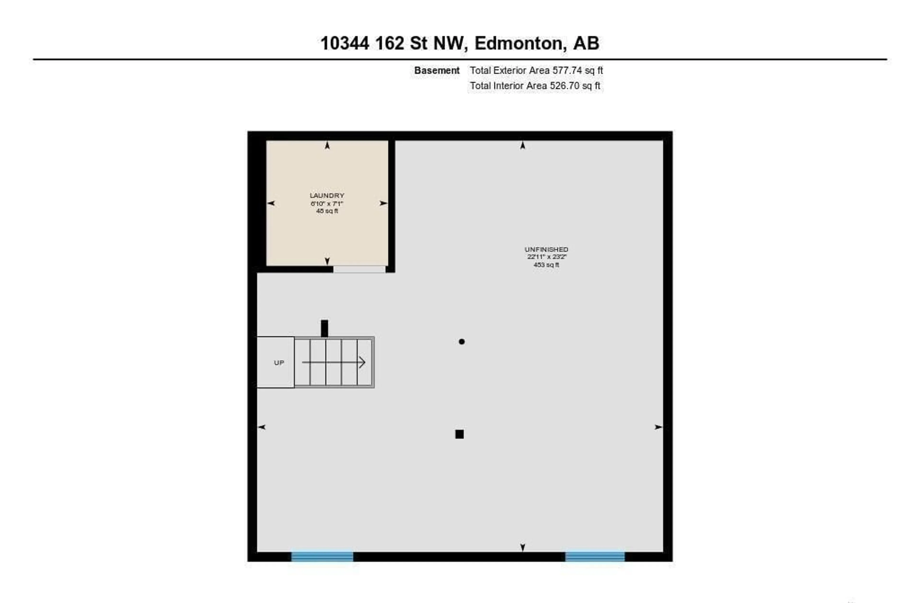 Floor plan for NW - 10344 162 ST, Edmonton Alberta T5P3M2