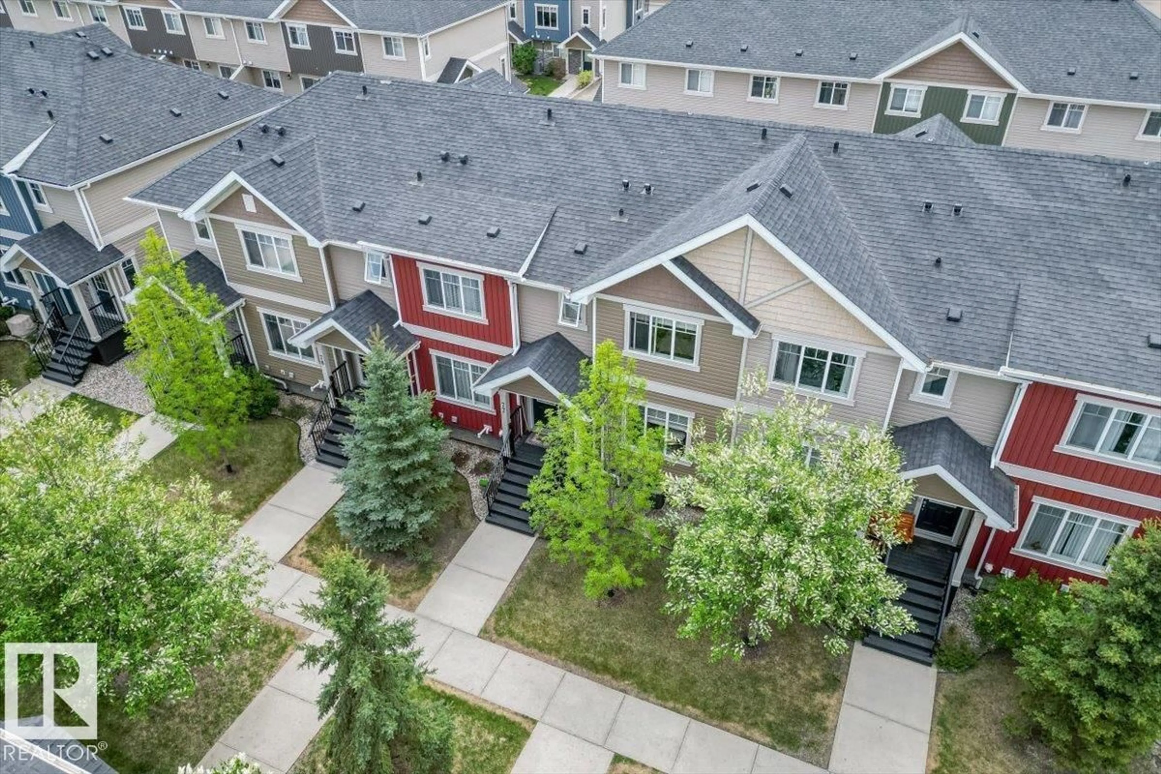 A pic from outside/outdoor area/front of a property/back of a property/a pic from drone, unknown for #77 - 9535 217 ST, Edmonton Alberta T5T4P5