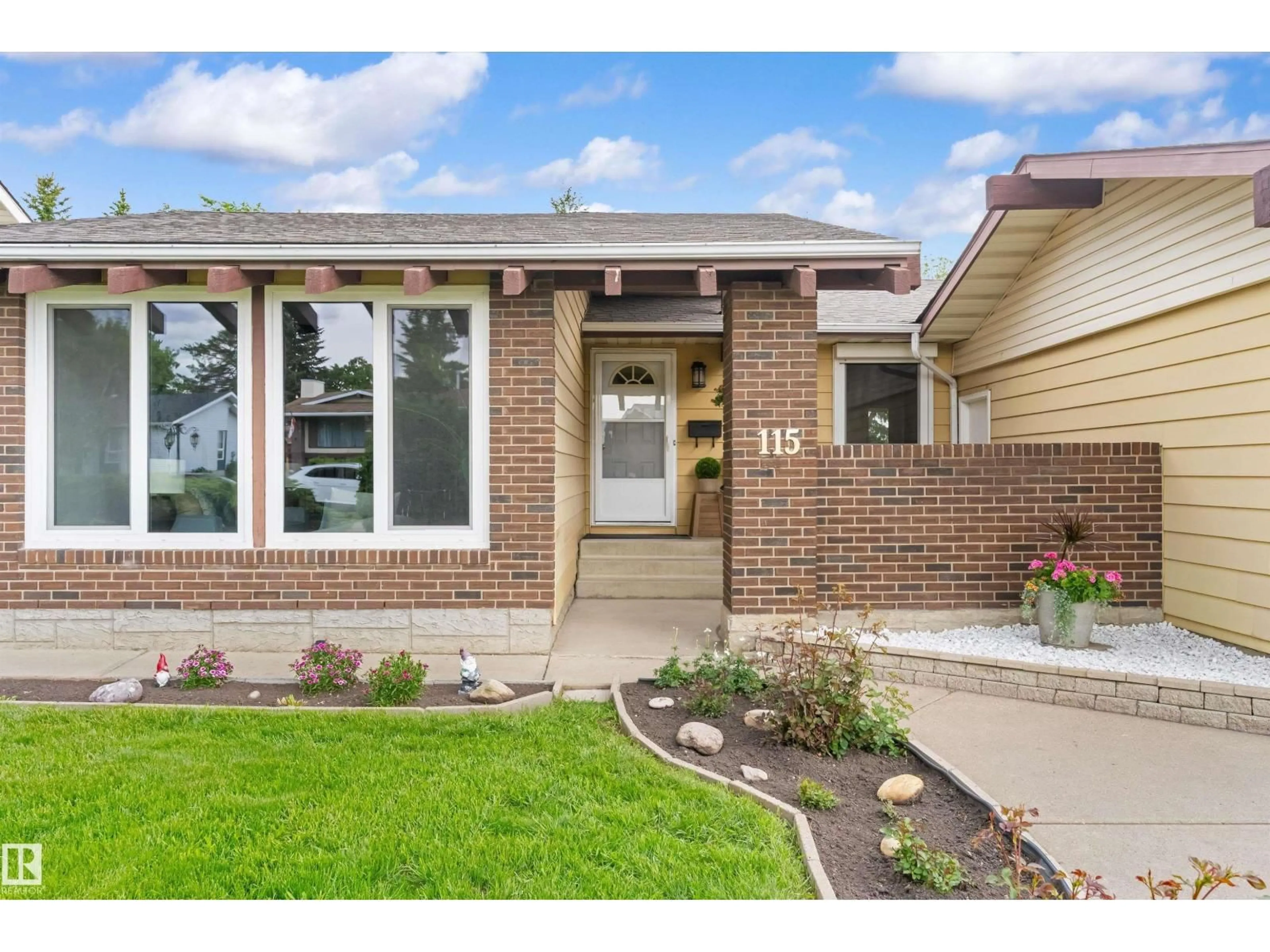 Home with brick exterior material, street for 115 HARRISON DR, Edmonton Alberta T5A2M6