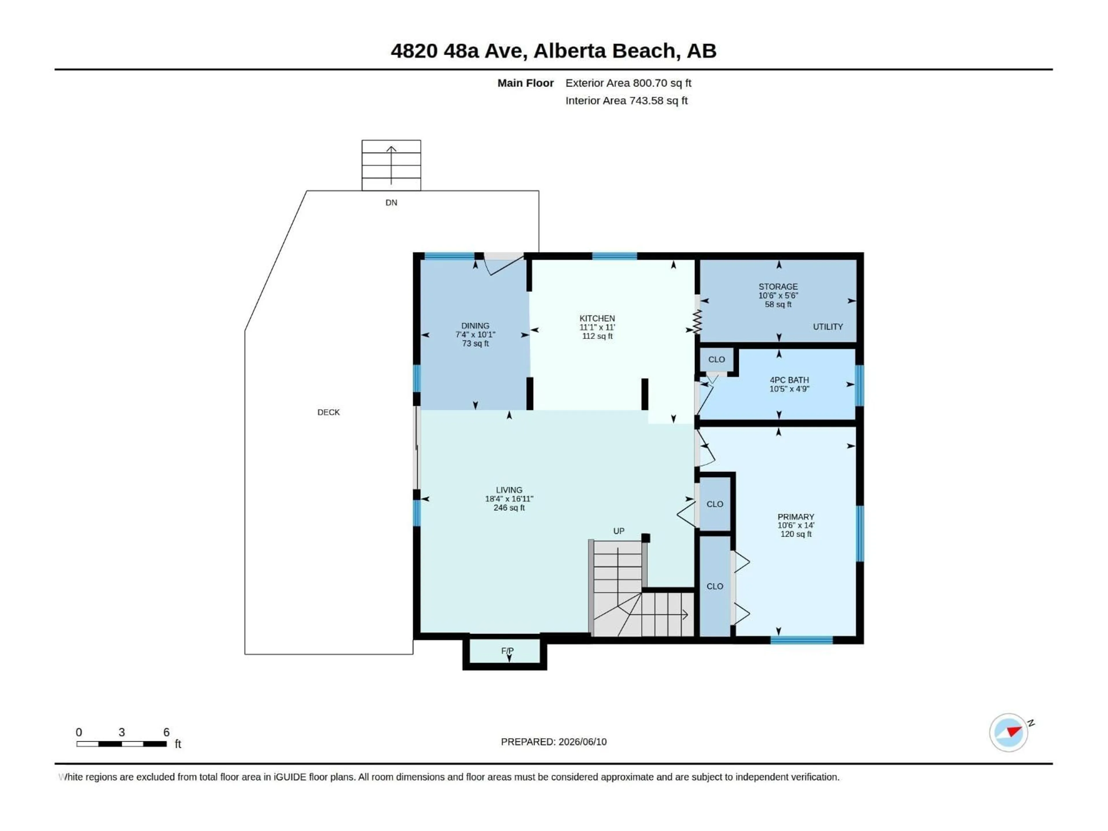 Floor plan for 4820 48A AV, Rural Lac Ste. Anne County Alberta T0E0A0