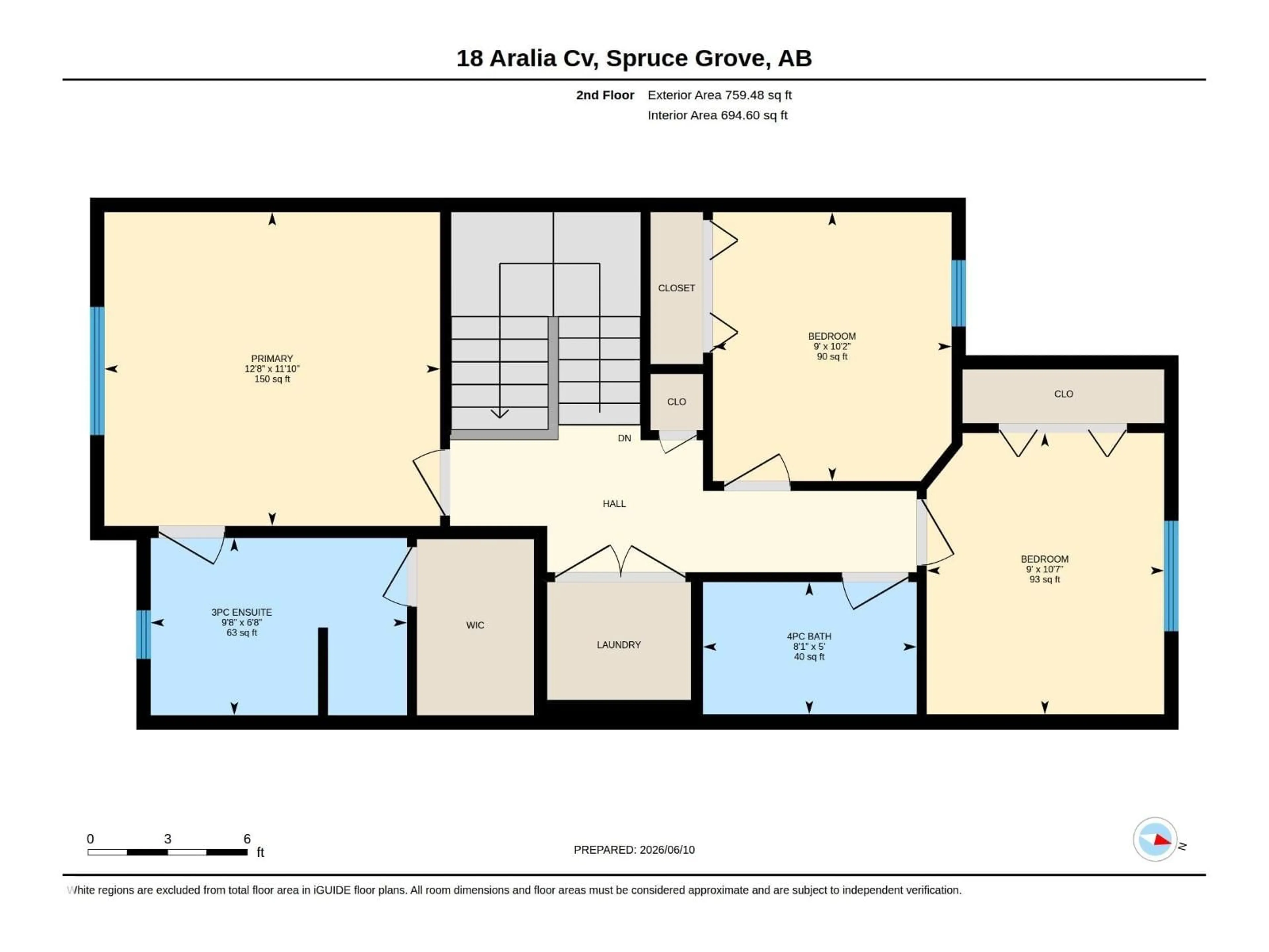 Floor plan for 18 ARALIA CV, Spruce Grove Alberta T7X0V4