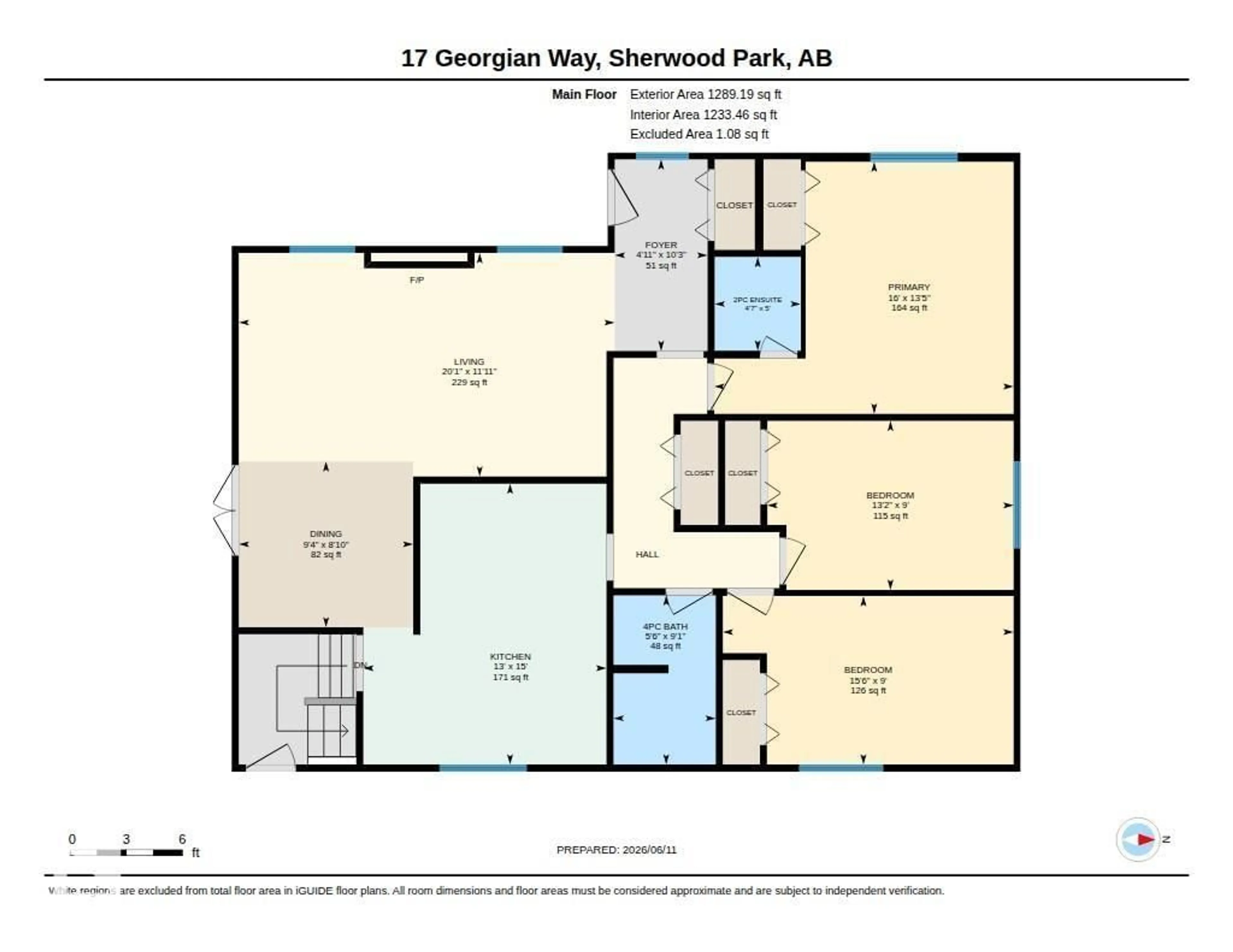 Floor plan for 17 GEORGIAN WY, Sherwood Park Alberta T8A2T8