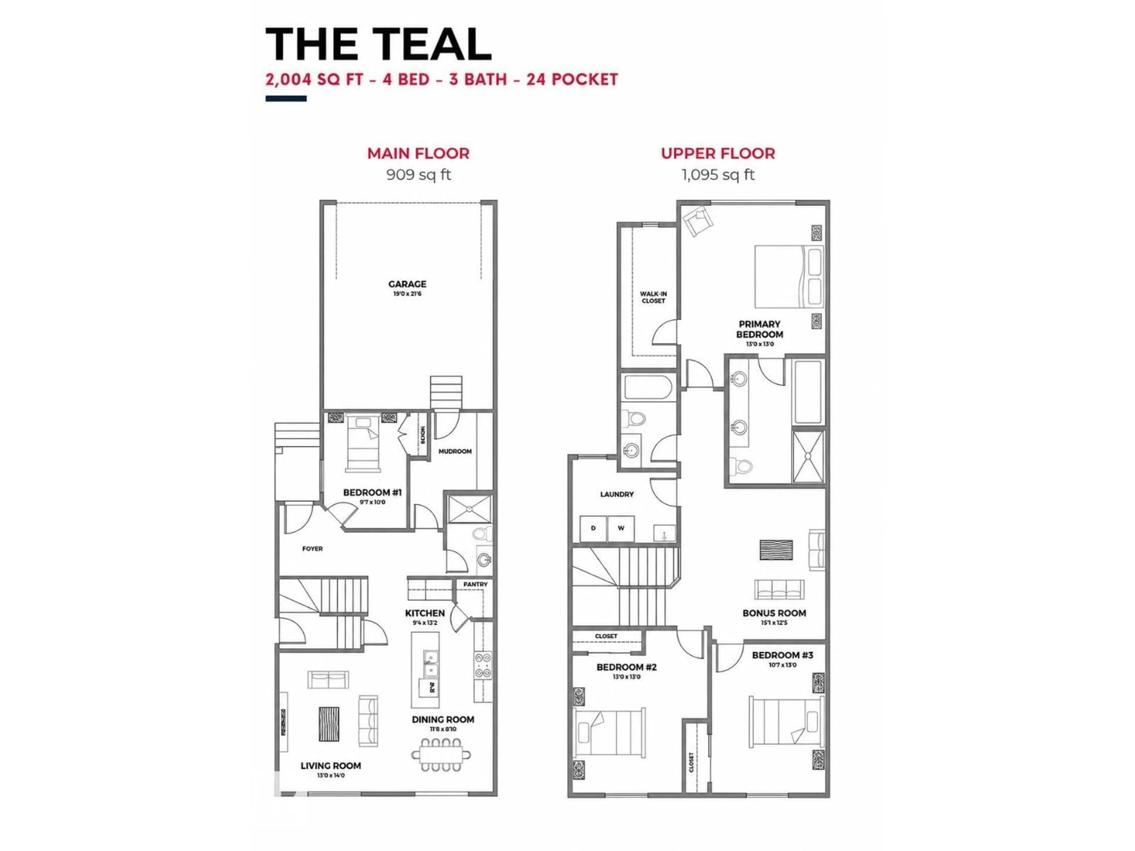 Floor plan for 1093 STARLING DRIVE, Edmonton Alberta T5V0A2