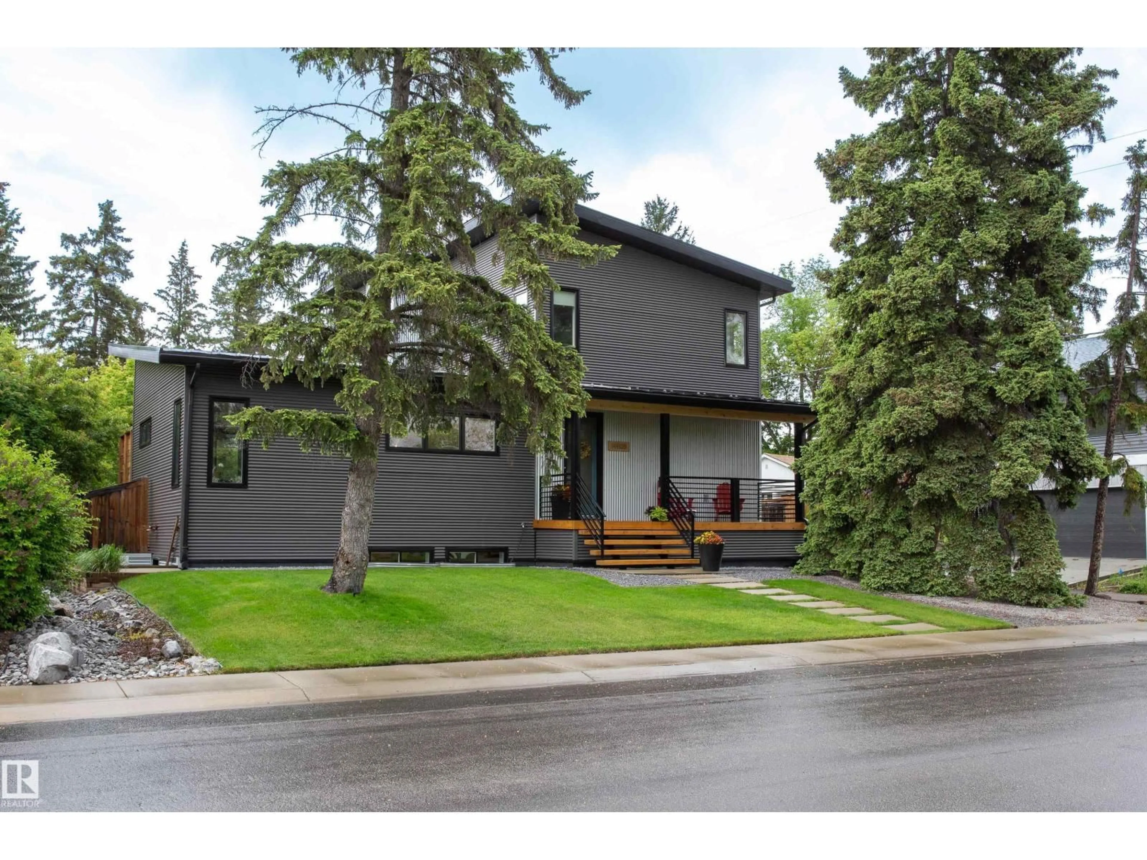 Home with vinyl exterior material, street for 14508 78 AV, Edmonton Alberta T5R3C5